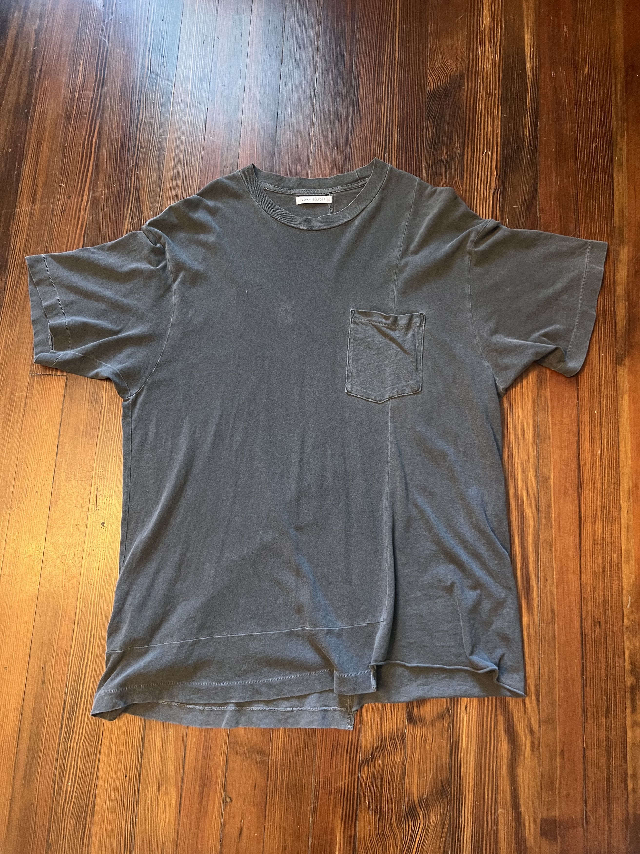 John Elliott Reconstructed S/S Tee - Washed Black Size US L / EU 52-54 / 3 - 8 Thumbnail