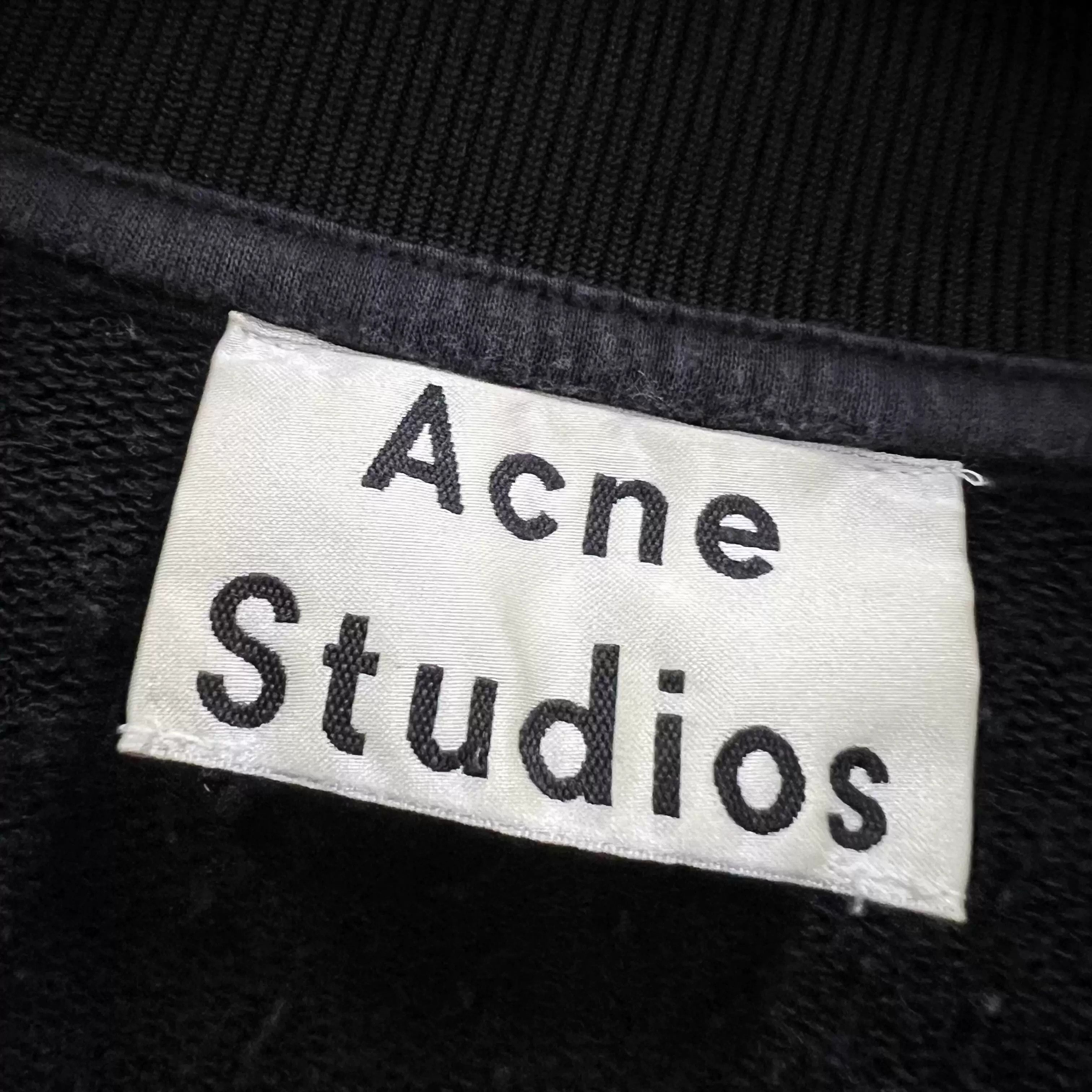 Acne Studios Acne Studios Black Crewneck Sweatshirt Size US M / EU 48-50 / 2 - 2 Thumbnail