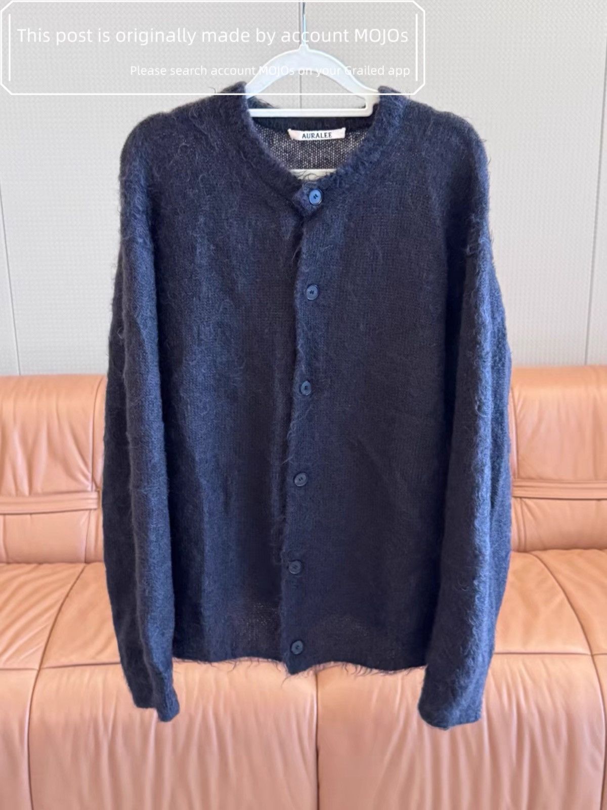 Auralee Cotton / Linen Shaggy Knit Cardigan (4) | Grailed
