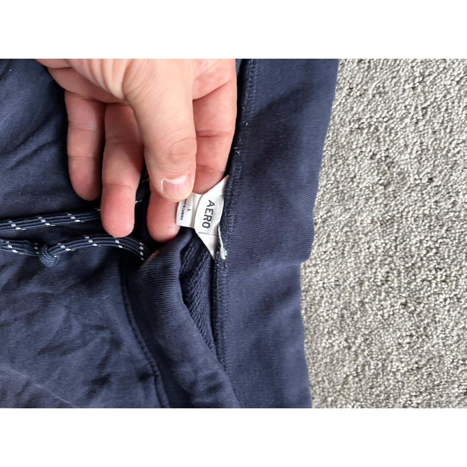 Vintage Aeropostale Athletic Shorts Men’s Large Blue Elastic Waist Mens Size US 33 - 2 Thumbnail