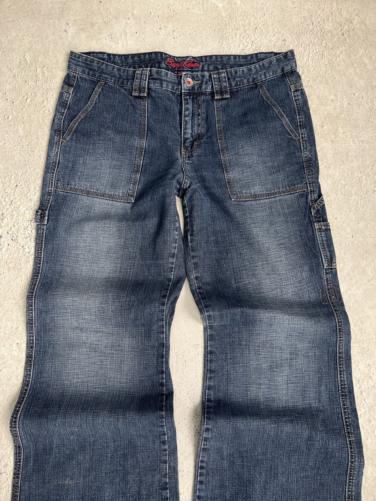 Diesel Diesel front button baggy denim jeans wide leg JnCO y2k Size US 35 - 3 Thumbnail