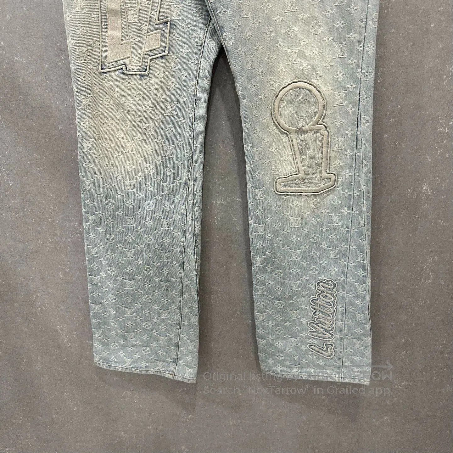 Louis Vuitton Louis Vuitton NBA Collaboration All-Over Print Jeans. Size US 30 / EU 46 - 3 Thumbnail