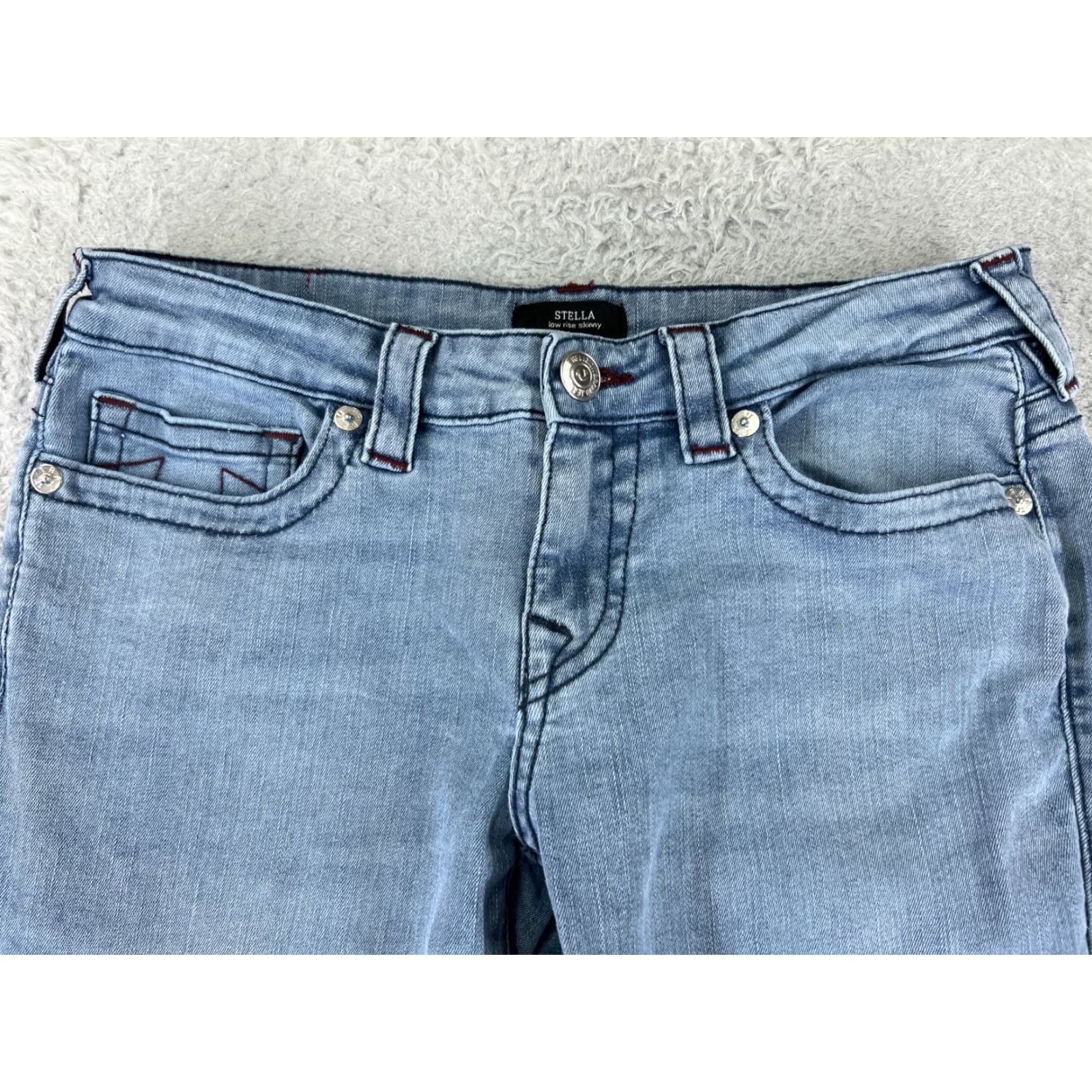 True Religion True Religion Jeans Women Skinny Denim 30 Blue Distressed Size 30" / US 8 / IT 44 - 4 Thumbnail