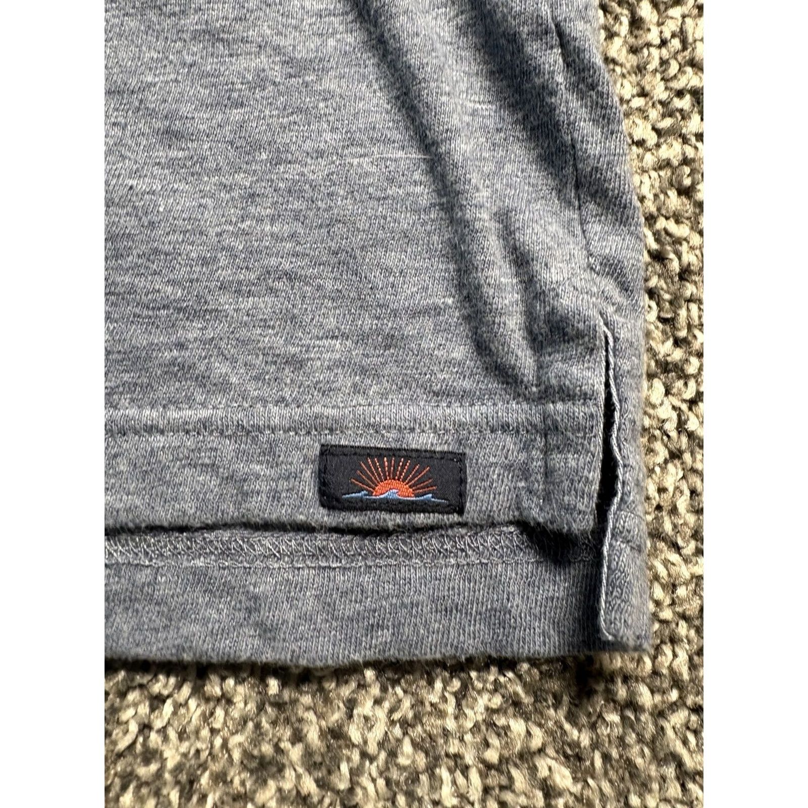 Faherty Faherty Polo Mens XL Blue Heather Shirt Long Sleeve Pocket Soft Organic Cotton Size US XL / EU 56 / 4 - 6 Thumbnail