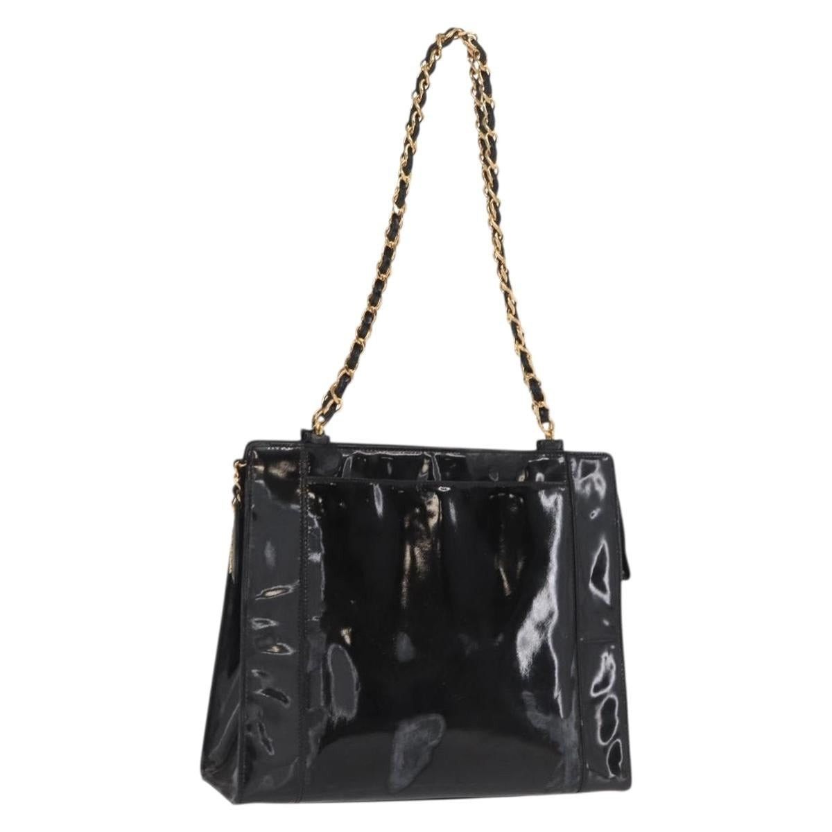 Chanel Chanel Chain Shoulder Bag Patent Leather Black CC Size ONE SIZE - 1 Thumbnail