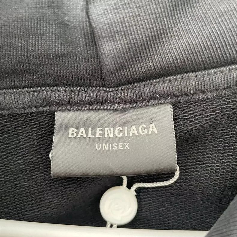 Balenciaga Balenciaga Hoodie cotton crackle letter s black Size US S / EU 44-46 / 1 - 3 Thumbnail