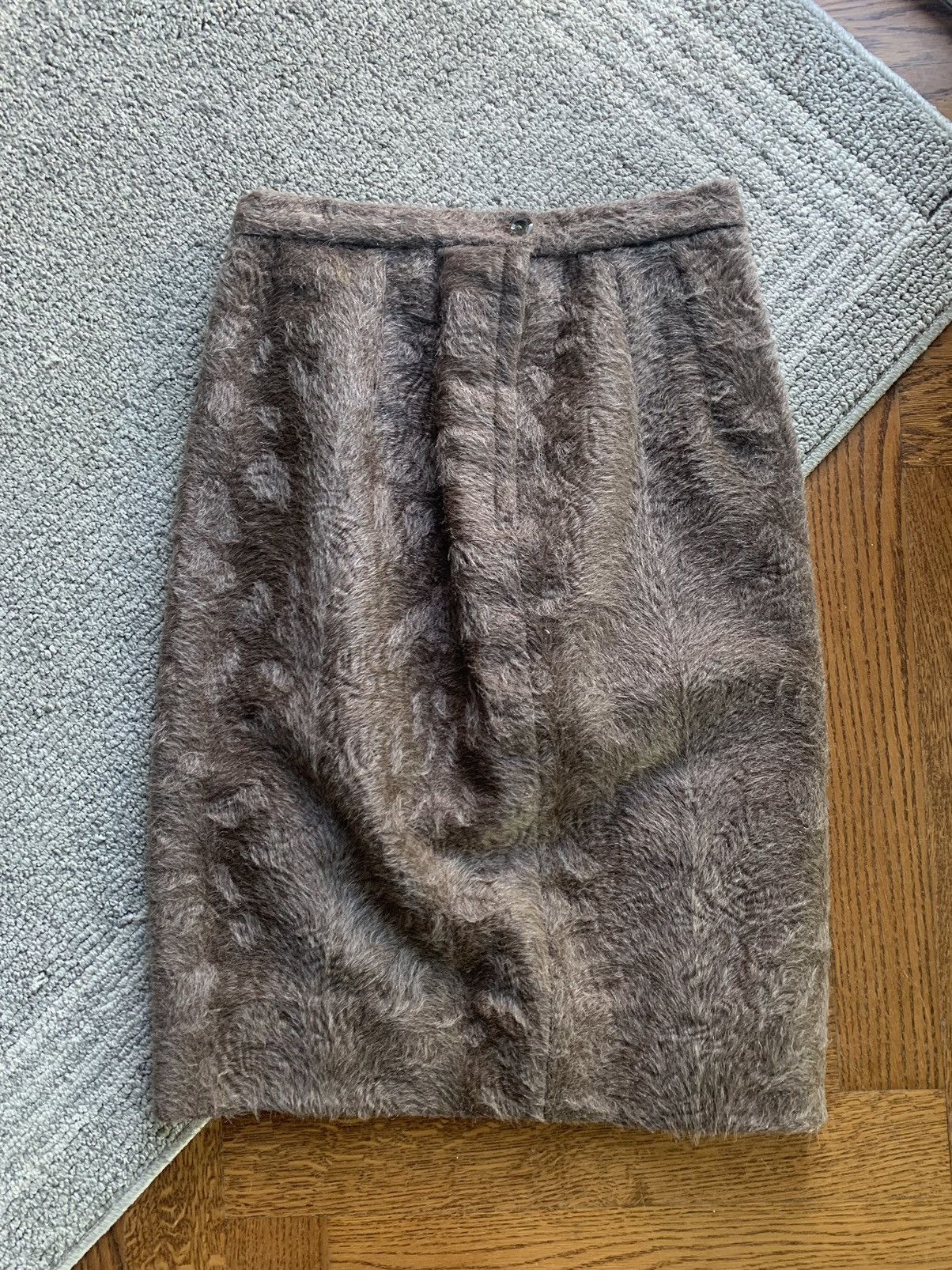 Vintage Vintage Fur Coat Skirt Set Chanel Blazer Fox Two Piece Wool Size XS / US 0-2 / IT 36-38 - 6 Thumbnail