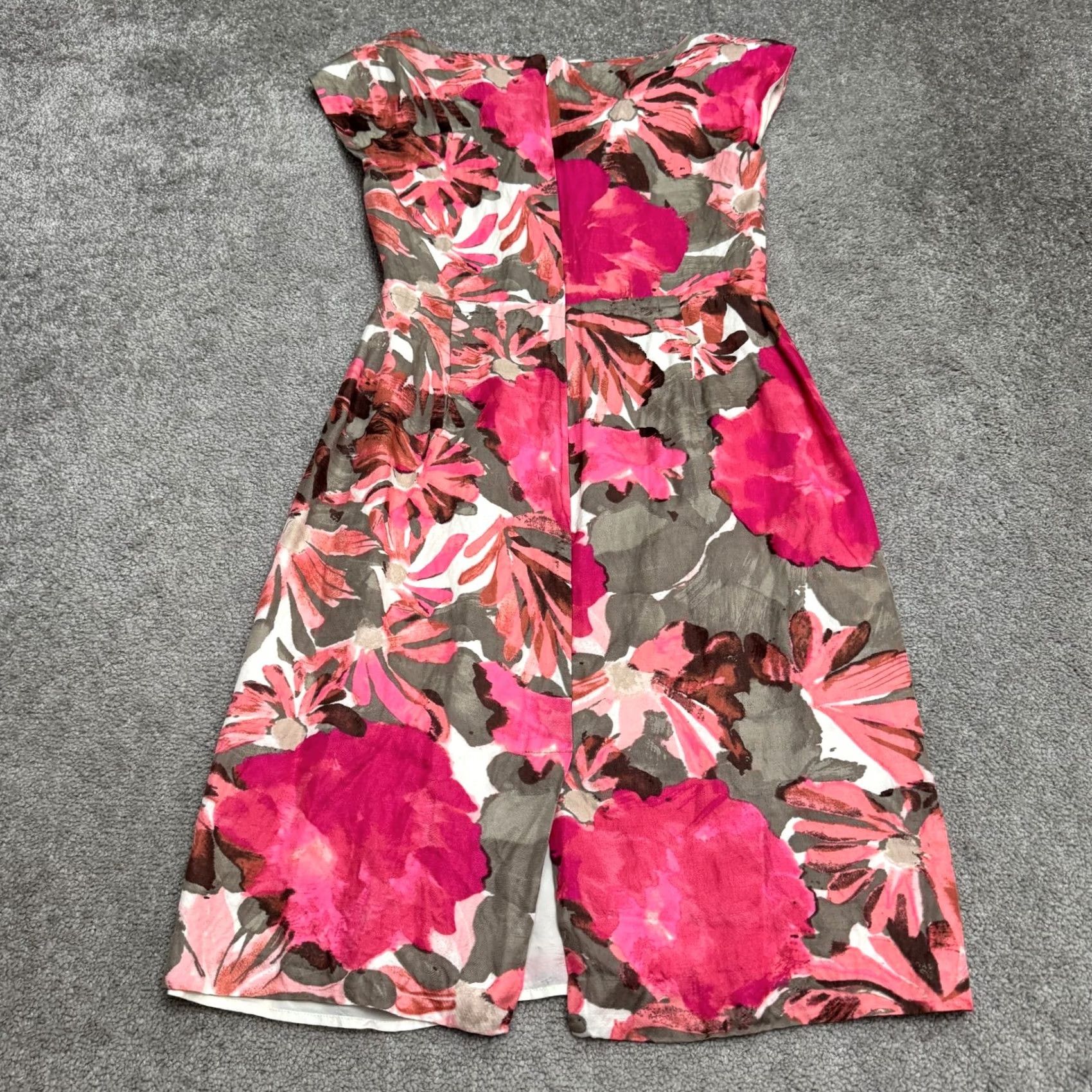 Banana Republic Banana Republic Floral Cowl Neck Sleeveless Sheath Midi Dress 4 Womens Size S / US 4 / IT 40 - 2 Thumbnail