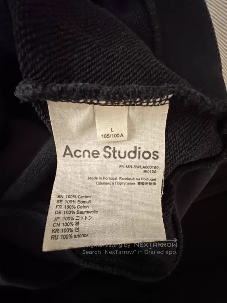 Acne Studios Acne Studios Men's Sweatshirt, Black Long Sleeve, Dinosaur Size US L / EU 52-54 / 3 - 7 Thumbnail