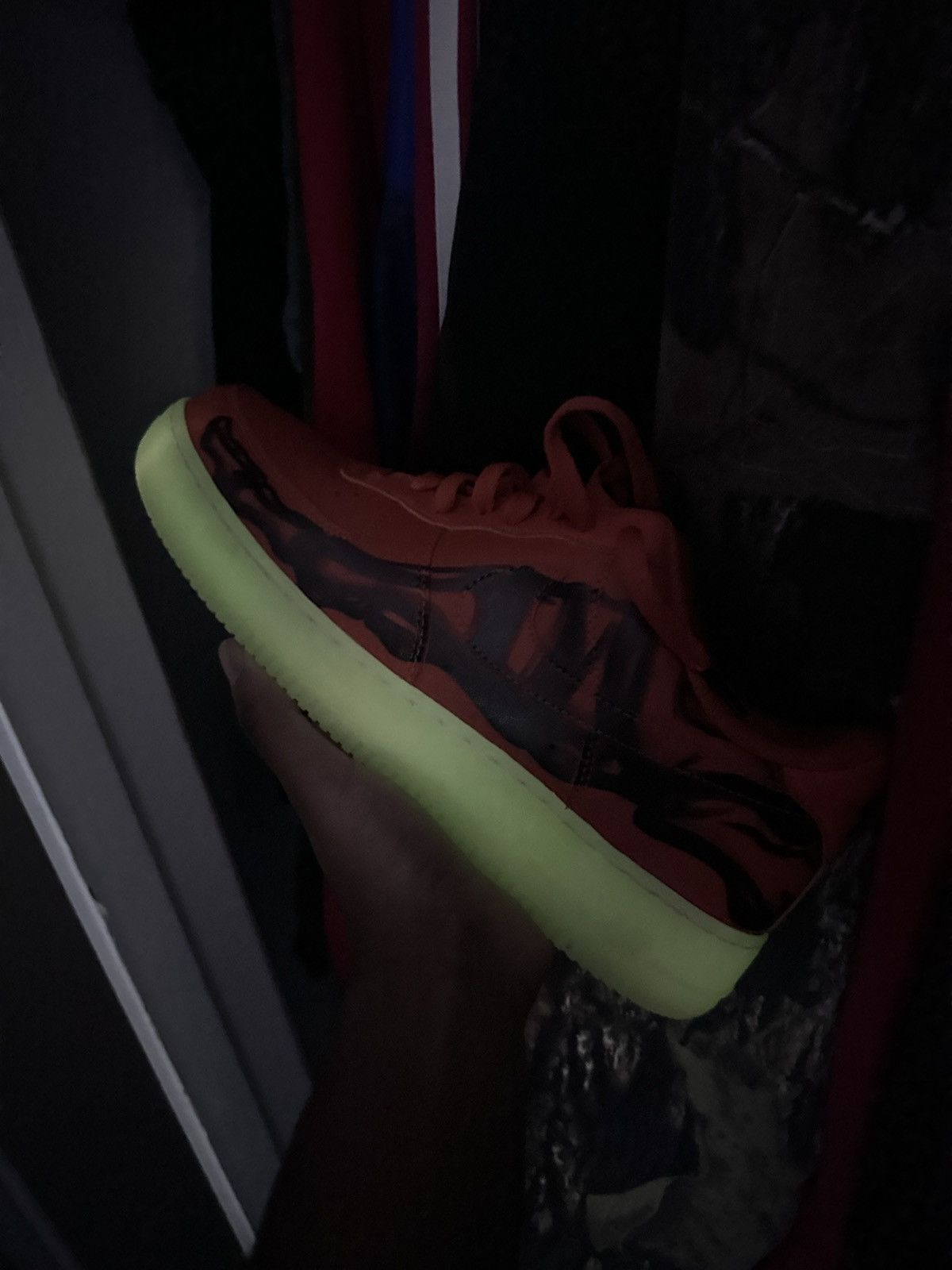 Nike Nike AF1 Orange Skeleton Size US 10 / EU 43 - 7 Thumbnail