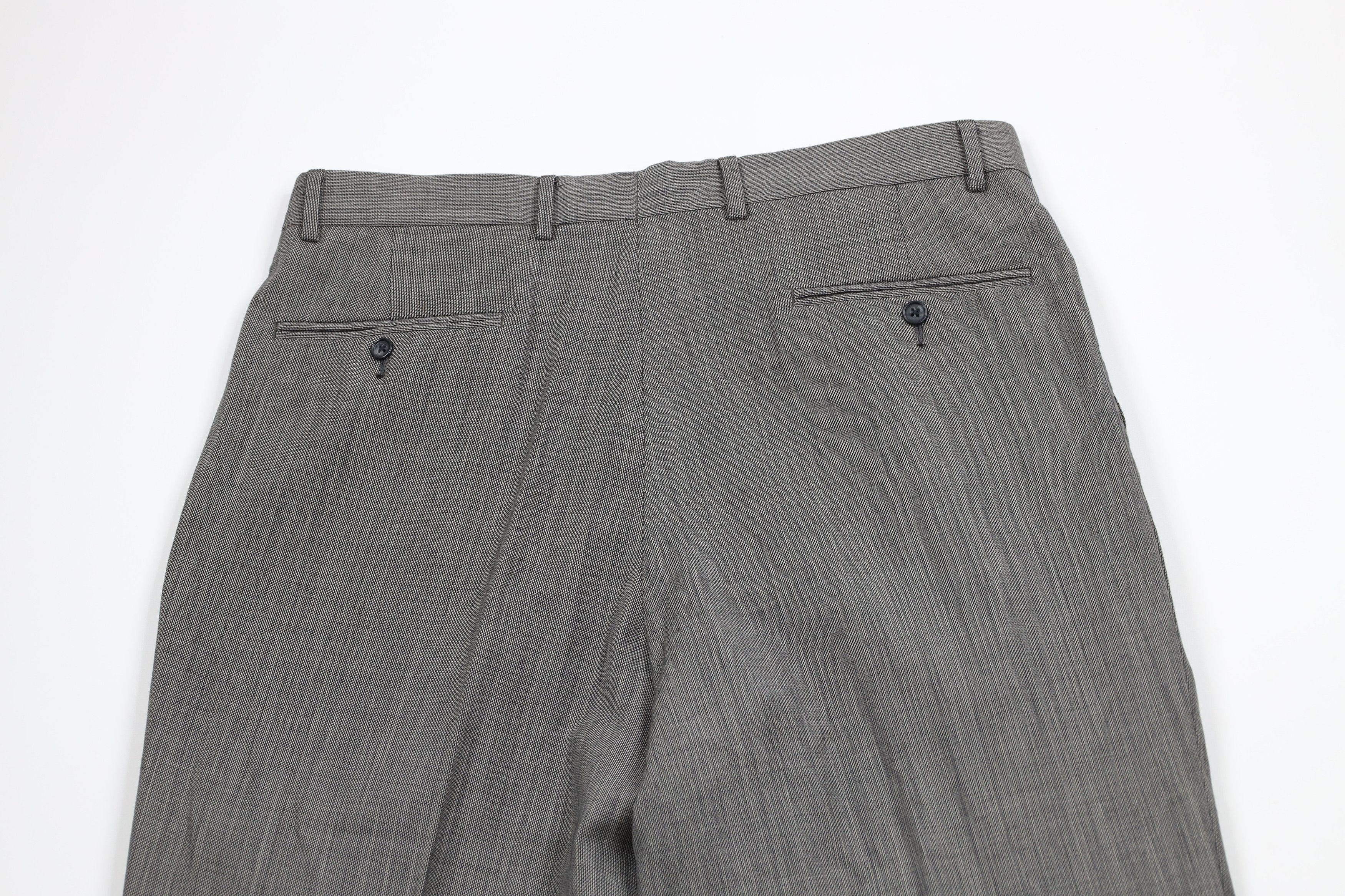 Vintage Vintage 90s Streetwear Pleated Wide Leg Chino Pants Gray Size US 36 / EU 52 - 10 Thumbnail