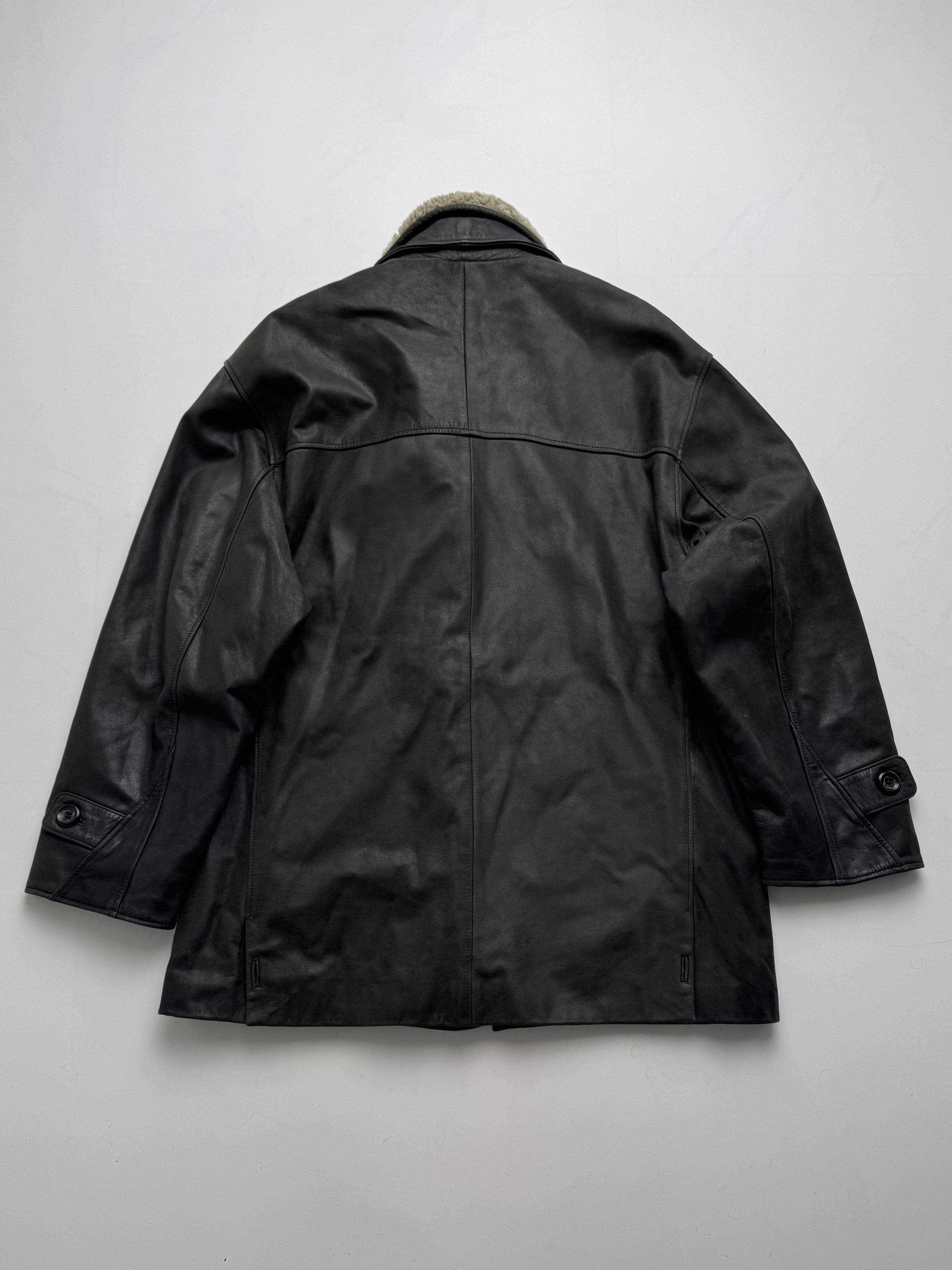 Vintage Vintage Heavy Leather Jacket B8(V406)E2 Size US XXL / EU 58 / 5 - 8 Thumbnail