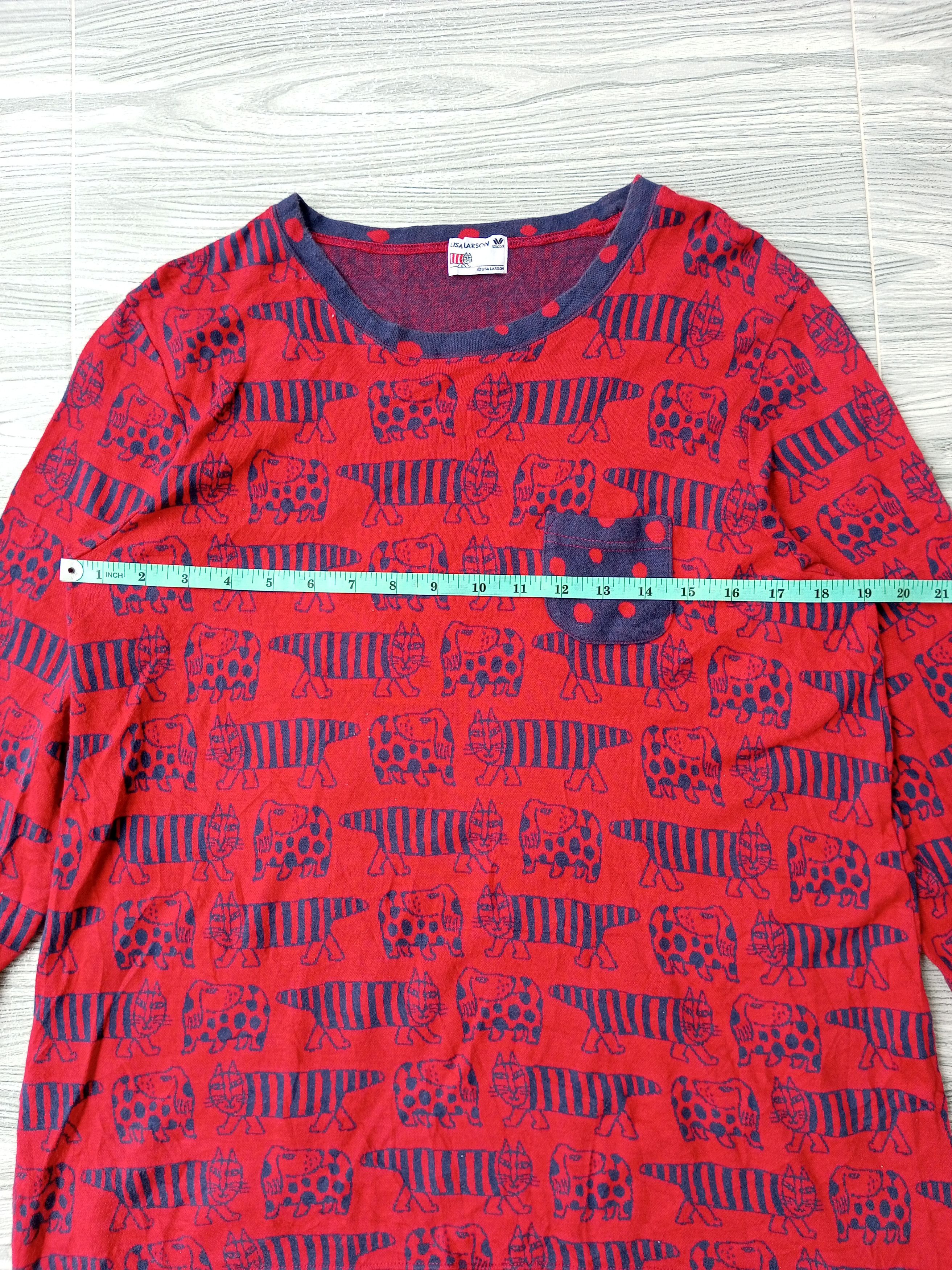 Japanese Brand Lisa Larson Designer Animal Design Long Sleeve T-shirt Size L / US 10 / IT 46 - 8 Thumbnail