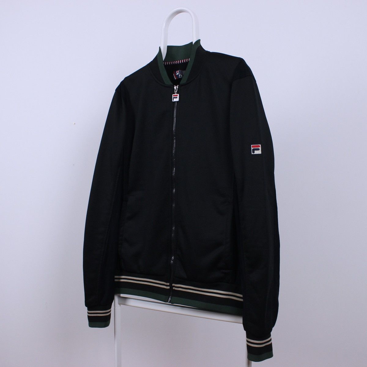 Fila Vintage Fila White Line Track Top Bomber Jacket Size US L / EU 52-54 / 3 - 2 Thumbnail