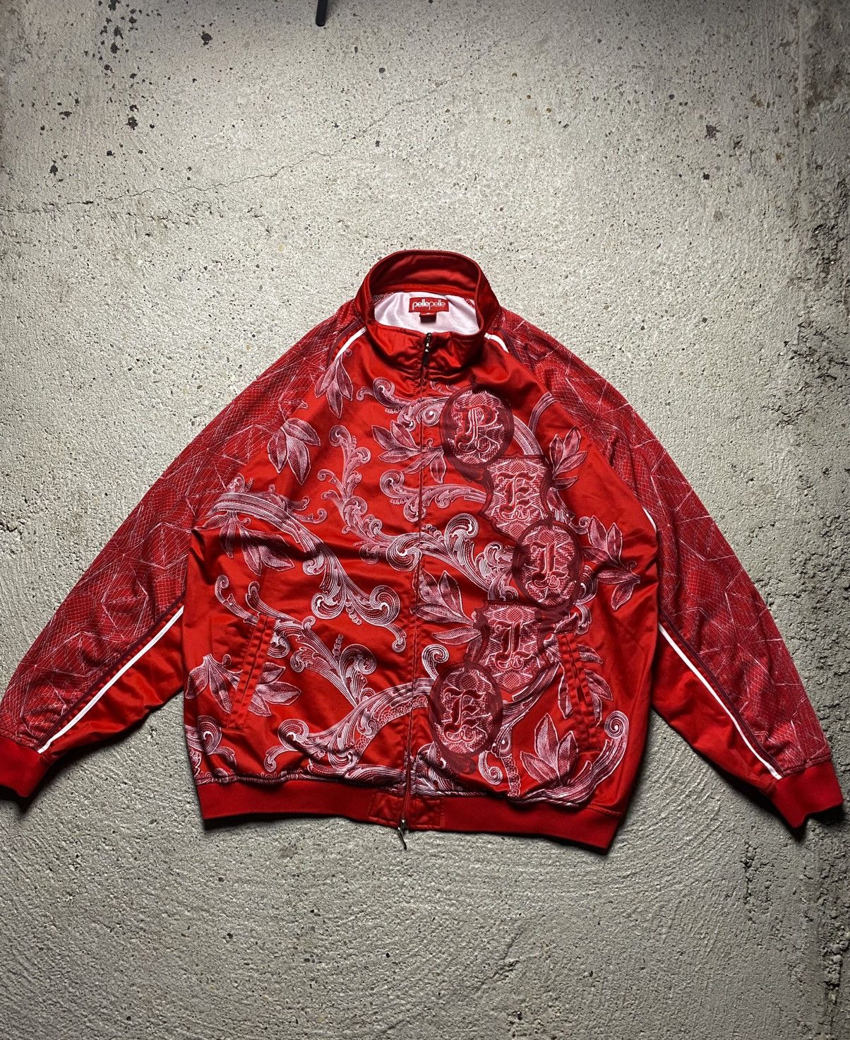 Affliction Pelle pelle zip-up sweatshirt vintage red retro baggy Size US XL / EU 56 / 4 - 4 Thumbnail