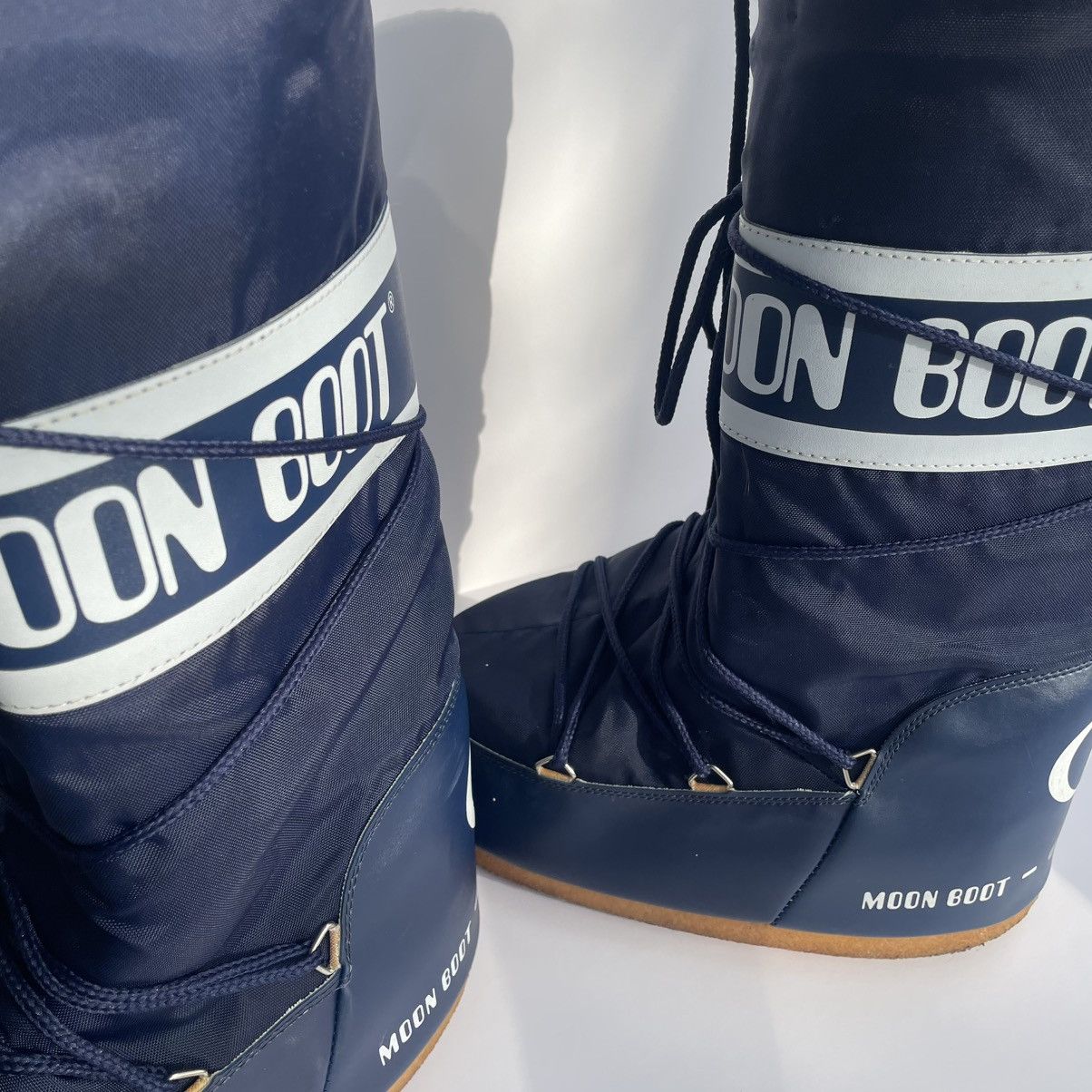 Moon Boot Navy Tall Nylon Moon Boots Size US 10 / EU 43 - 3 Thumbnail