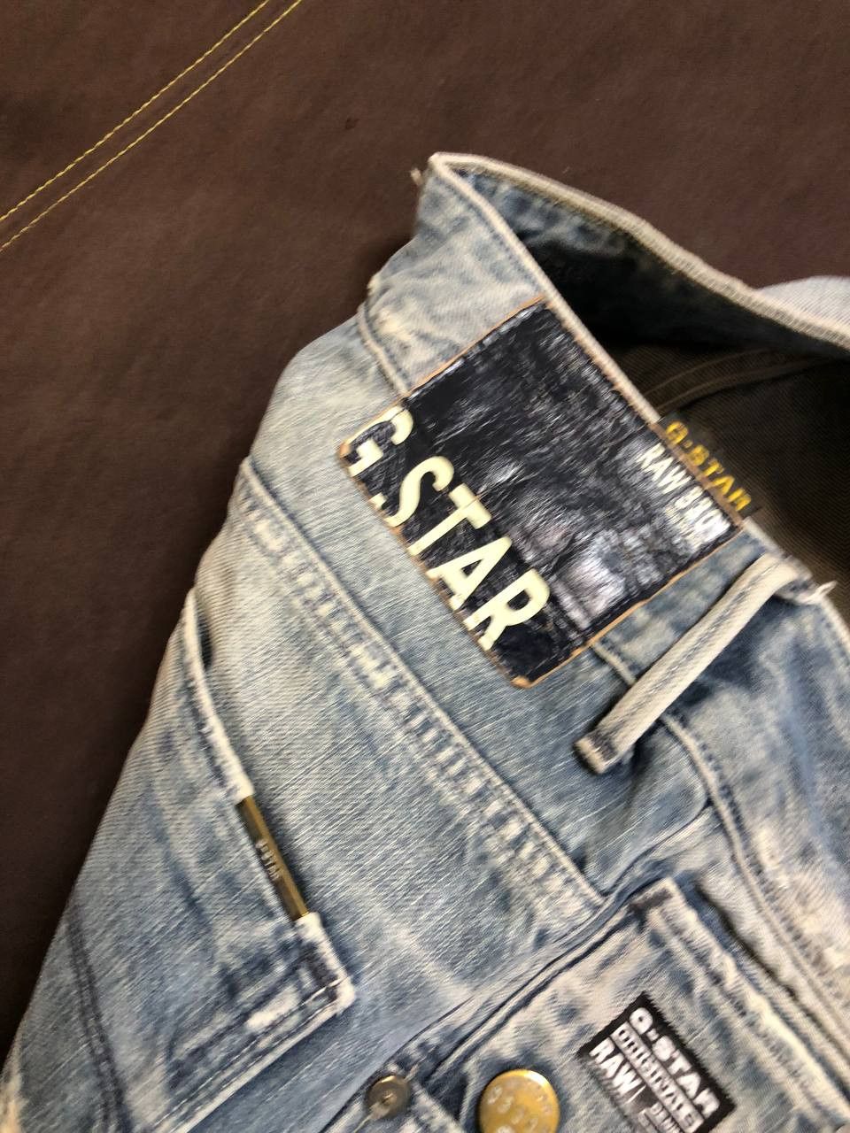 G-Star G-Star Raw Jeans Mens 3D Slim Button Fly Moto Denim Size US 29 - 4 Thumbnail
