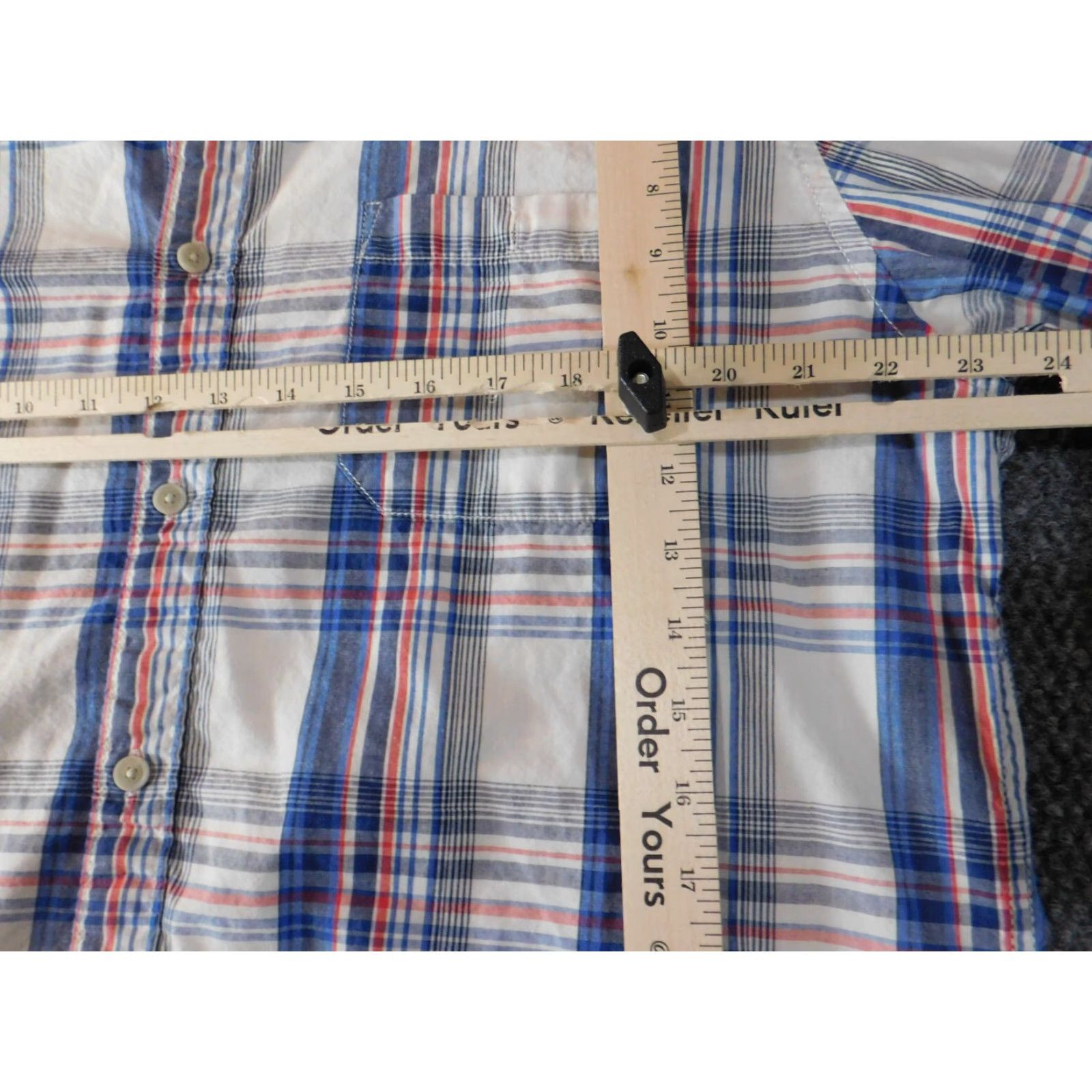 Vintage Urban Pipeline Shirt Mens XL Blue Plaid Button-Down Cotton Polyester Flannel Long Sleeve Vintage No Size US XL / EU 56 / 4 - 4 Thumbnail