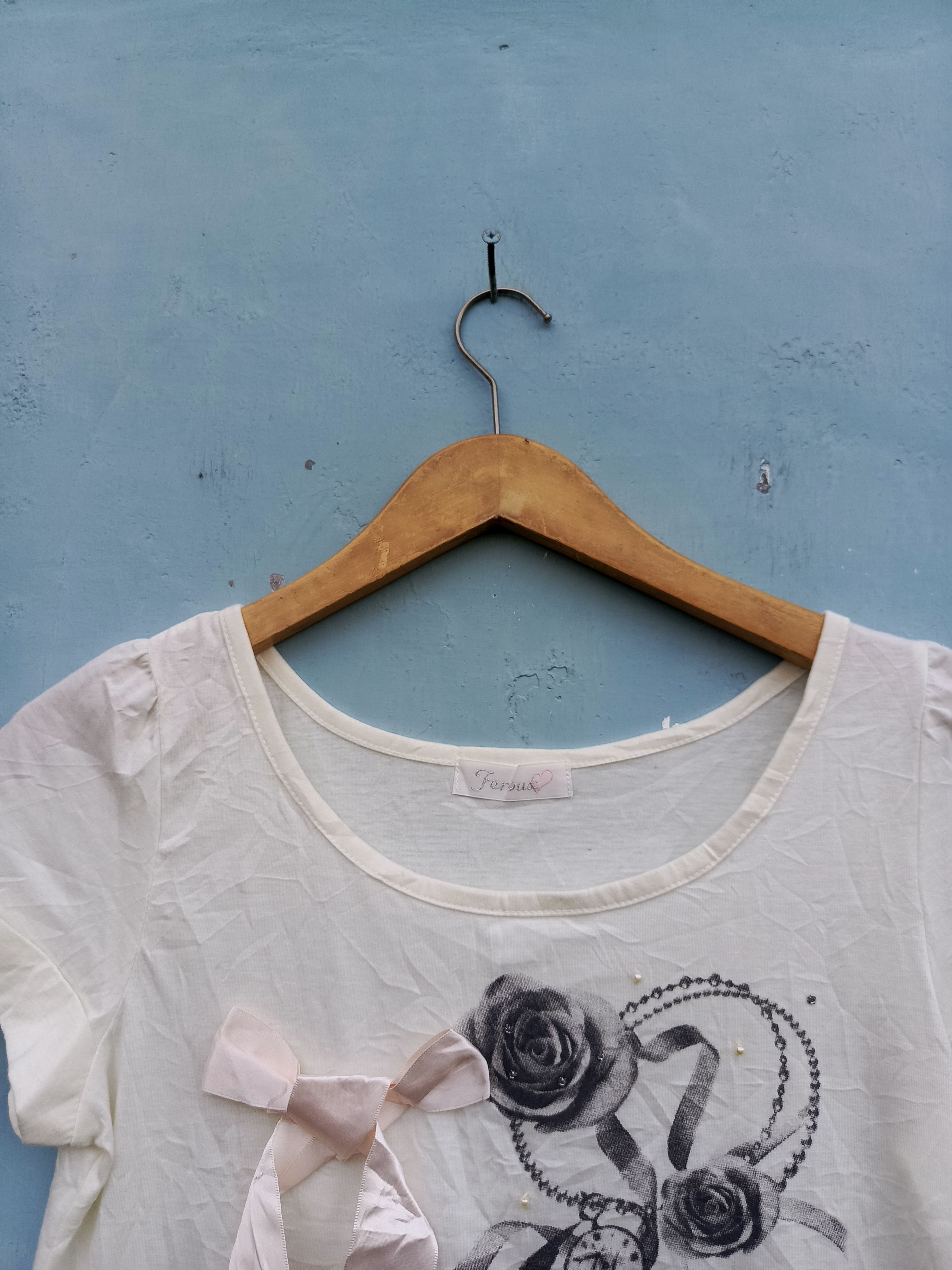 Japanese Brand Y2K Inspired Feroux Graphic Top – Super Cute Look Size US M / EU 48-50 / 2 - 3 Thumbnail