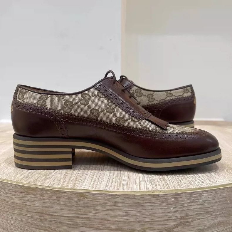 Gucci Gucci GG Embroidered Leather Loafers for Men-2505 Size US 10.5 / EU 43-44 - 4 Thumbnail