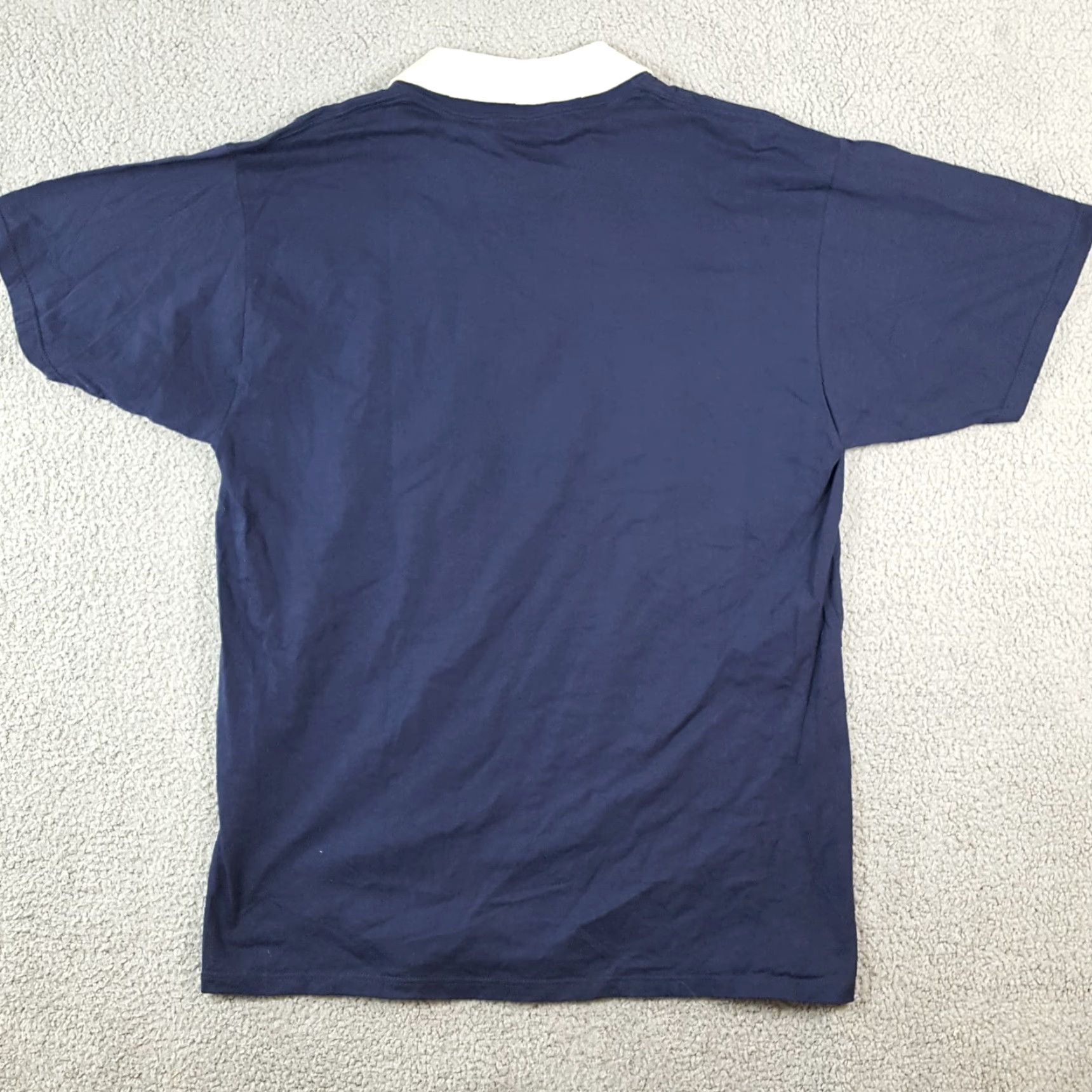 Vintage VINTAGE Blooming & Co Western Cowboy Dog T-Shirt Adult Large Blue Collared Solid Retro Y2K Mens Size US L / EU 52-54 / 3 - 3 Thumbnail