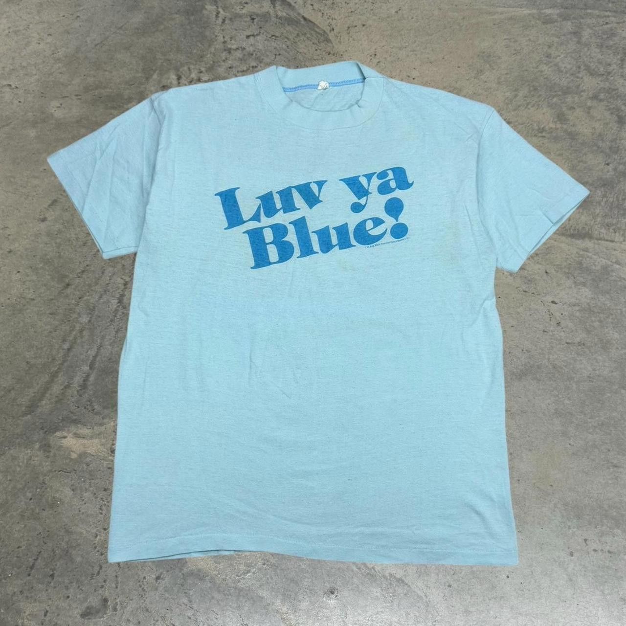 Vintage Vintage 70s “Luv Ya Blue!” Houston Oilers T-Shirt Size US L / EU 52-54 / 3 - 2 Thumbnail