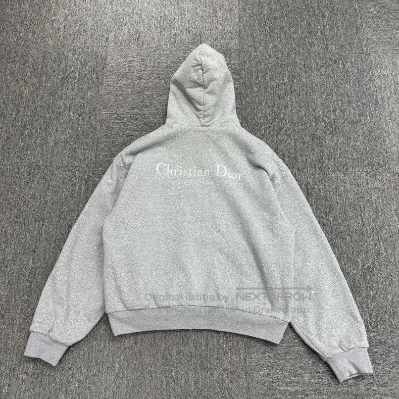 Dior Dior Distressed Logo Hoodie Sweatshirt. Size US L / EU 52-54 / 3 - 2 Thumbnail