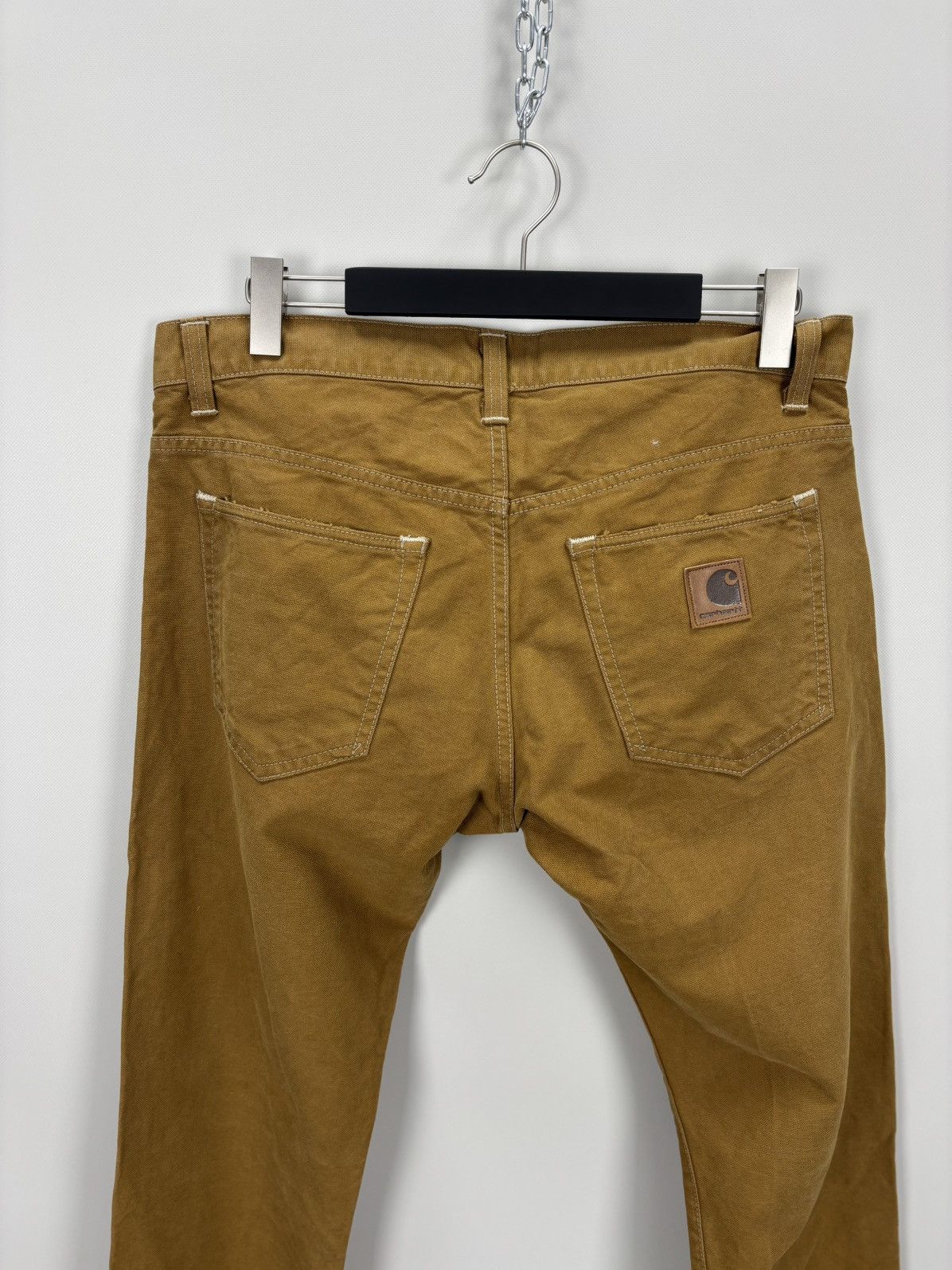 Carhartt Mens jeans Carhartt Size 34x32 Color Brown Size US 34 / EU 50 - 6 Thumbnail