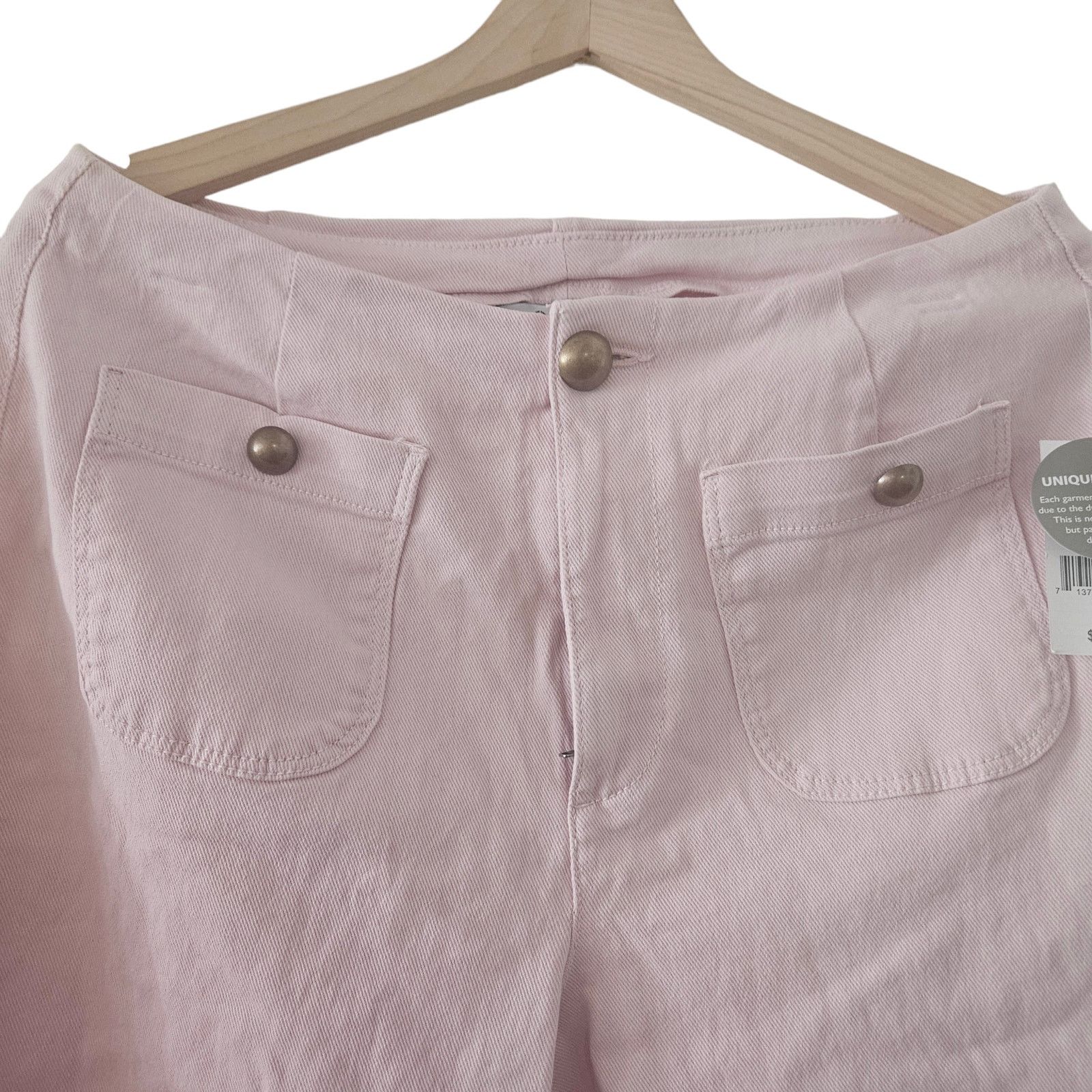 Other Ophelia Roe. NWT! Jeans Lightwash Wide Leg Highrise Size 12 Size 34" / US 12 / IT 48 - 3 Thumbnail