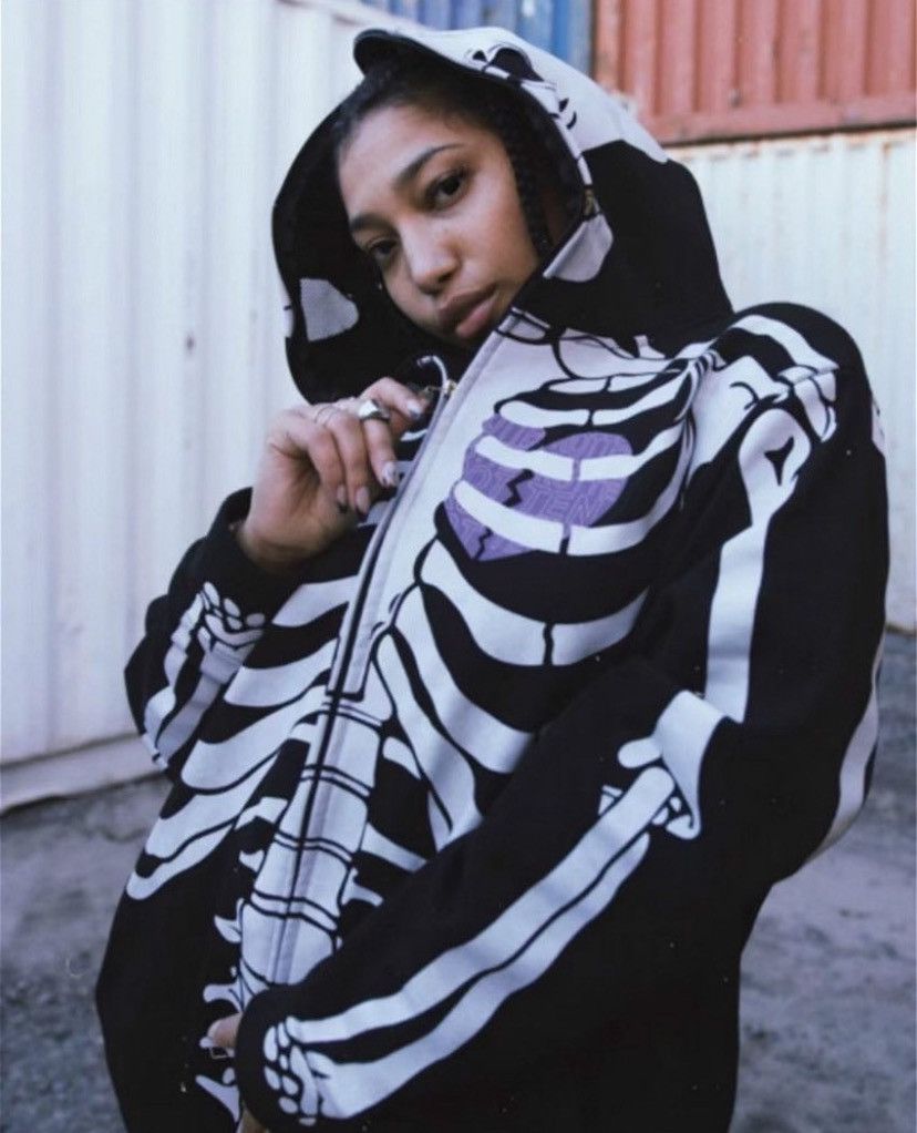 LRG × Vintage Rare LRG Dead Serious Skeleton Ziphoodie Glow In The Dark Size US XL / EU 56 / 4 - 21 Thumbnail
