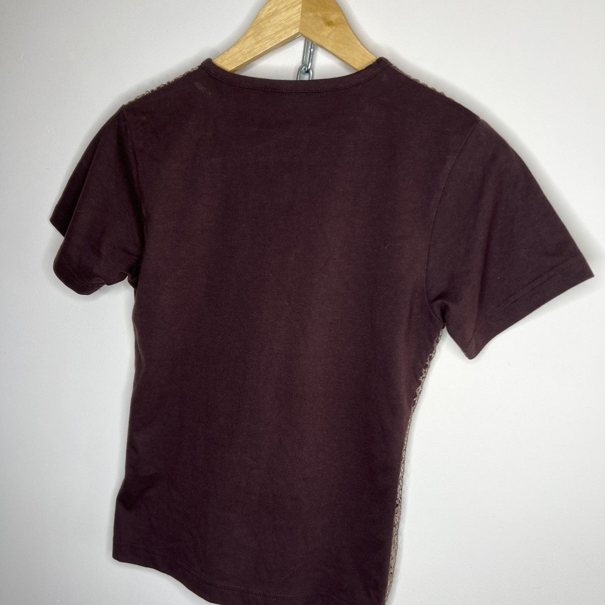 Japanese Brand × Vintage Vintage Tshirt Tee Mesh Top Net Brown Y2K Opium Style Size M / US 6-8 / IT 42-44 - 8 Thumbnail