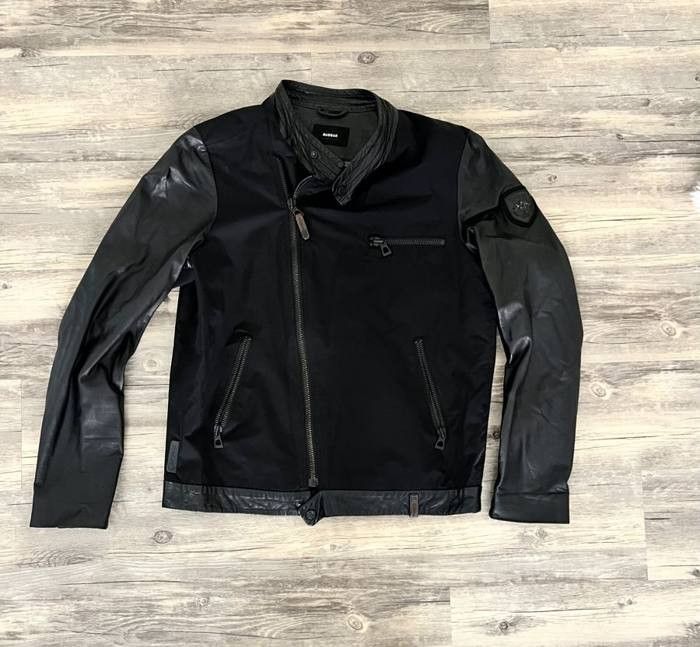 Rudsak RUDSAK Black Bomber Jacket w/ Leather Sleeves Size US L / EU 52-54 / 3 - 1 Thumbnail