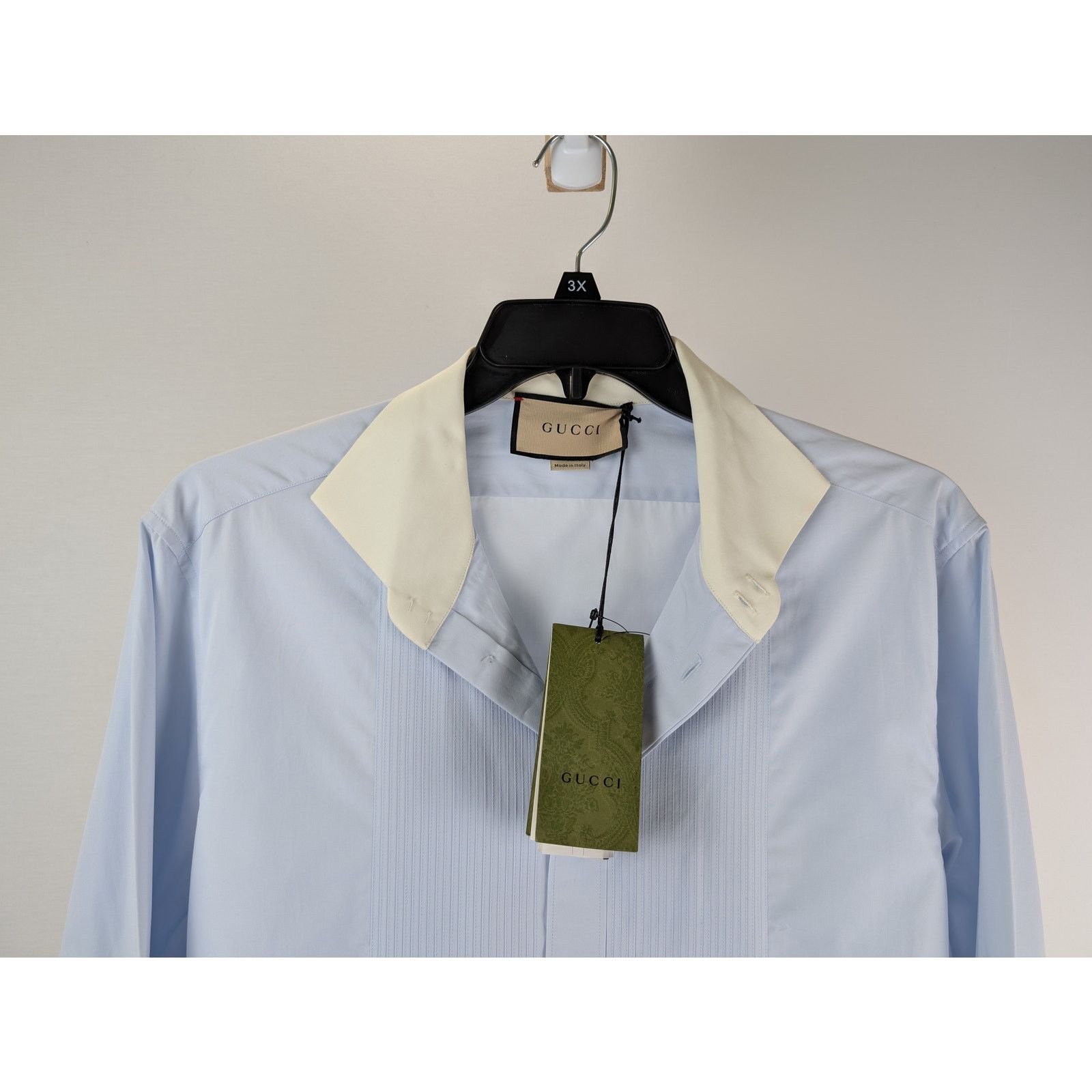 Gucci o1rshd1 Piece Dyed Popeline Boxy Shirt Size US M / EU 48-50 / 2 - 3 Thumbnail