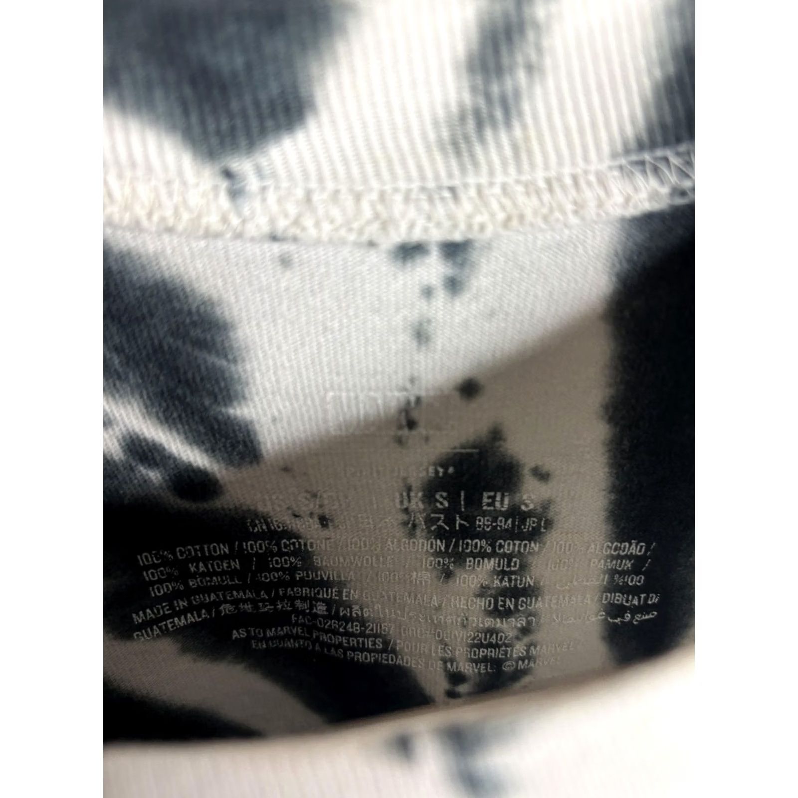 Vintage Marvel Shirt Mens Large Black White Tie Dye Long Sleeve Graphic T-Shirt Size US L / EU 52-54 / 3 - 4 Thumbnail