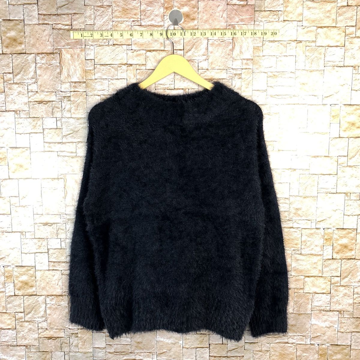 Homespun Knitwear Earth Music& Econology Shag Shaggy Fur Mohair Knitwear #A490 Size S / US 4 / IT 40 - 1 Thumbnail