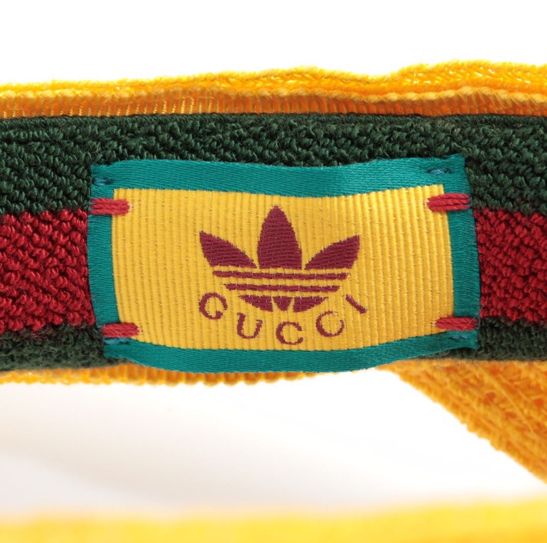 Gucci Gucci x Adidas 2022 Yellow straw visor Size ONE SIZE - 5 Thumbnail