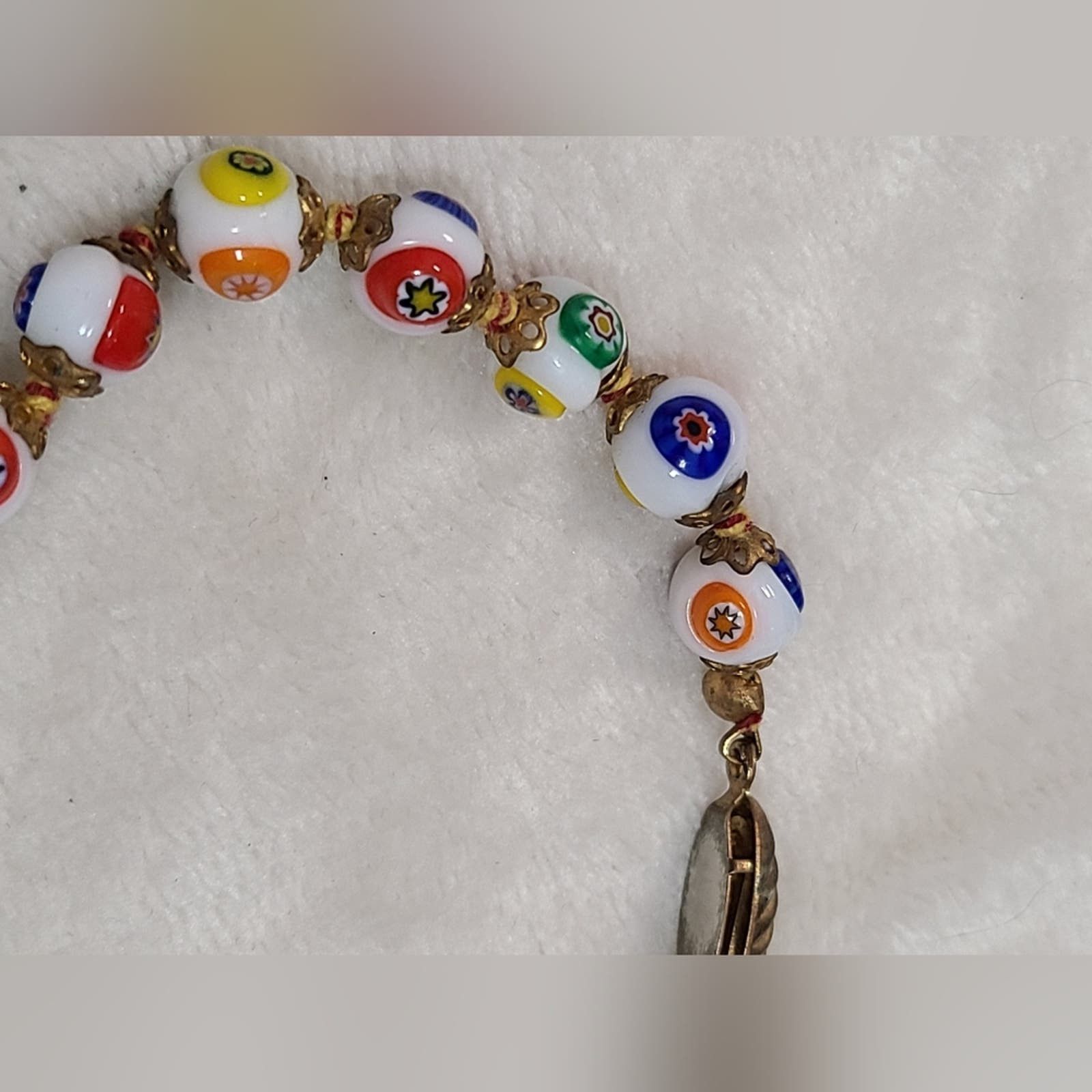 Murano Vintage Murano Millefiori Glass Beaded Bracelet Size ONE SIZE - 6 Thumbnail