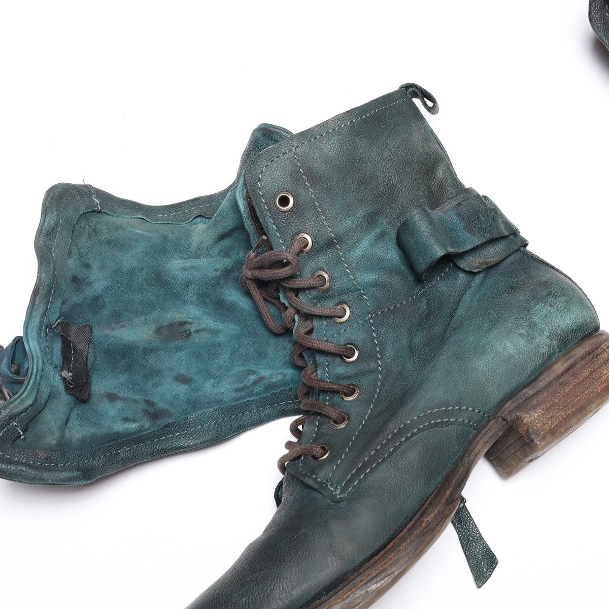 A.S.98 A.S.98 Airstep Green Ankle Boots Saintec Leather Shoes as98 Size US 9 / IT 39 - 12 Thumbnail