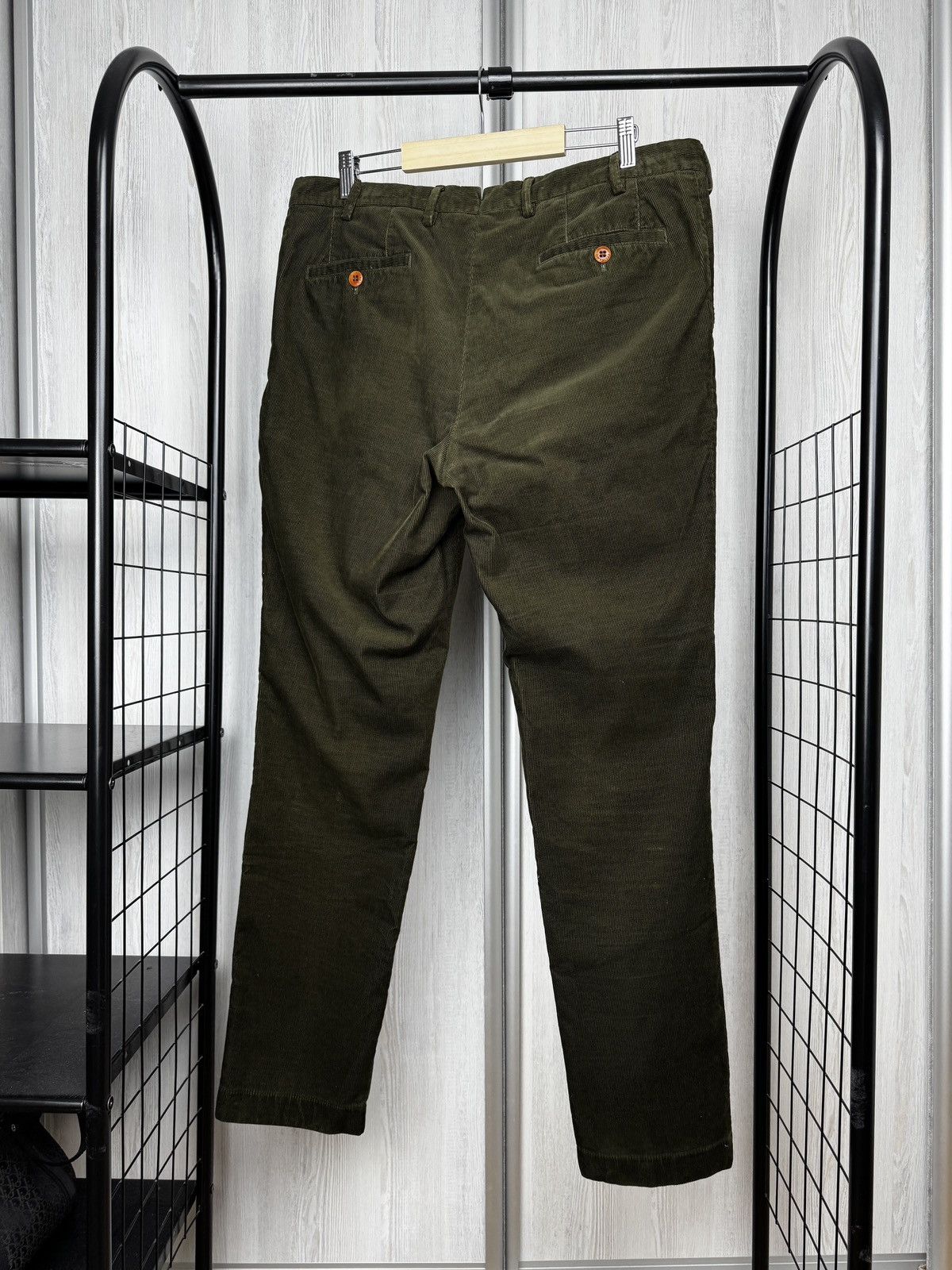 Other Pelikamo Zurich Khaki Green Corduroy casual tailored pants Size US 36 / EU 52 - 6 Thumbnail