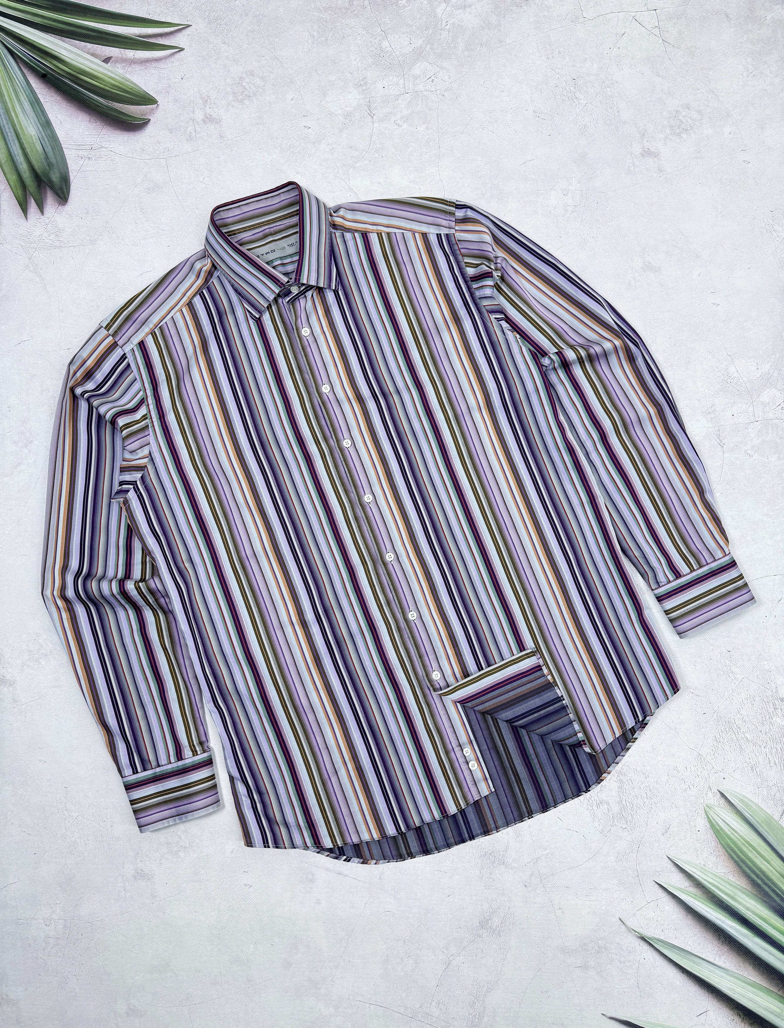Etro Etro Shirt Multicolor Sriped Pattern Classic Size US L / EU 52-54 / 3 - 3 Thumbnail