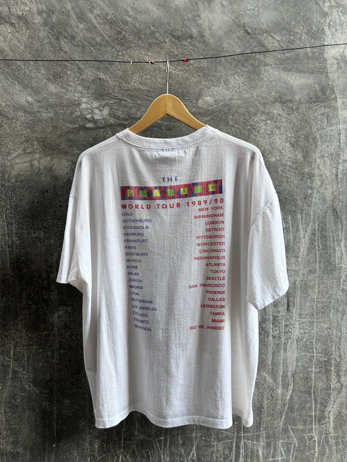 Band Tees × Vintage Paul Mccartney The New World Tour 1989/90 Size US XL / EU 56 / 4 - 2 Thumbnail