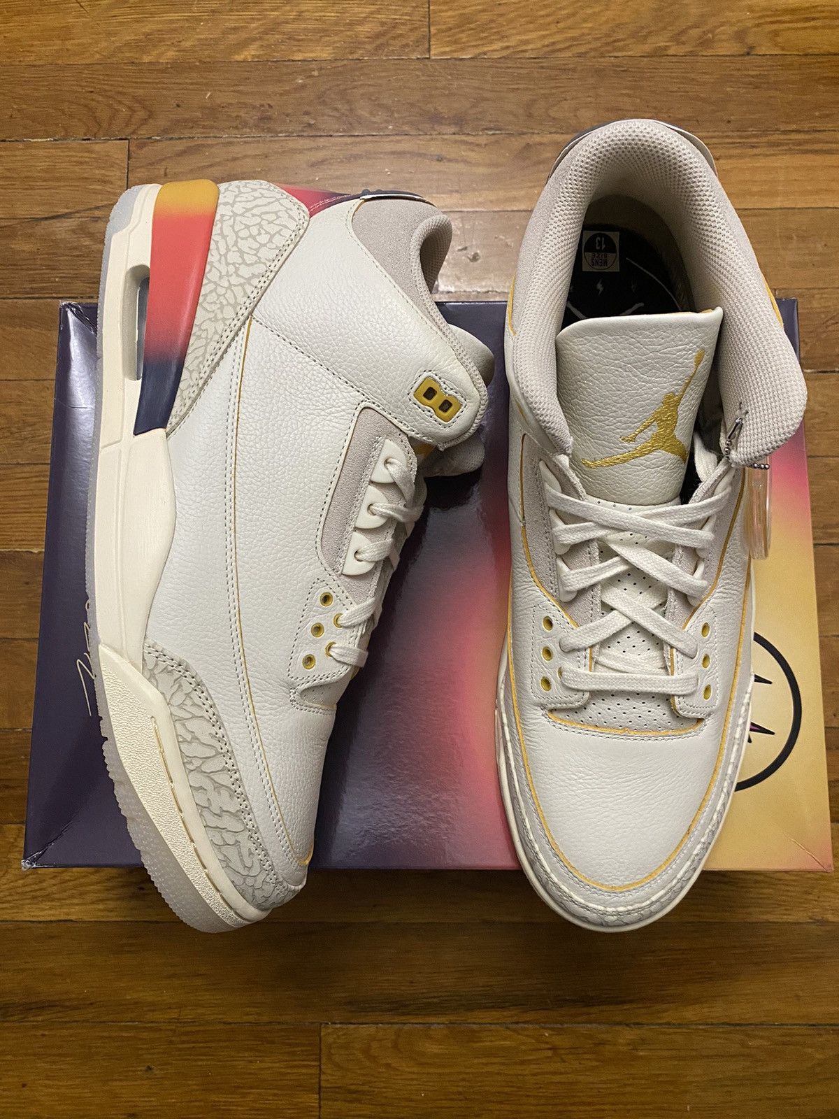 Jordan Brand Size 12 - Jordan 3 Retro J Balvin Medellín Sunset Men’s Size US 12 / EU 45 - 1 Thumbnail