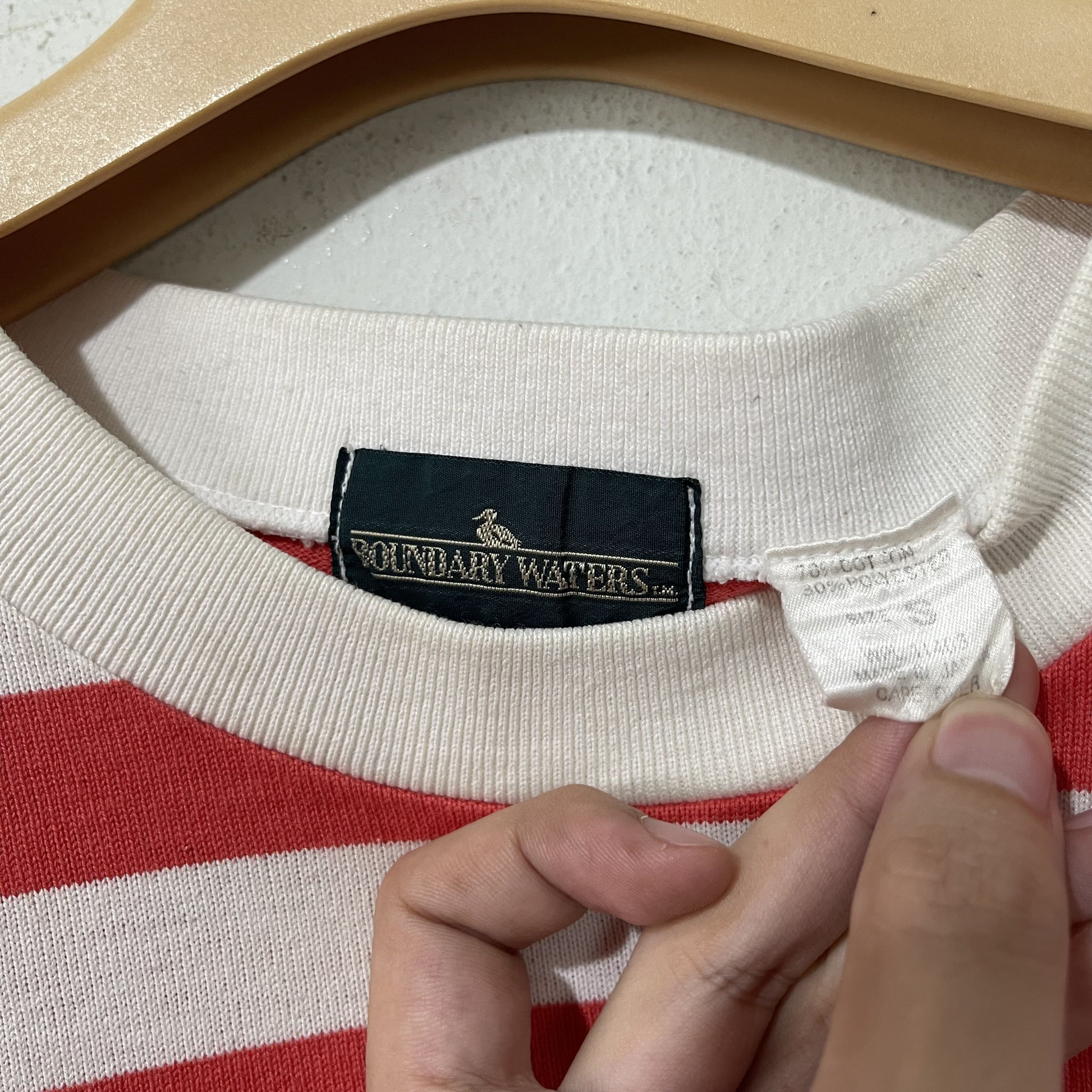 Vintage Vintage 90s Striped Pocket Tee Size US S / EU 44-46 / 1 - 6 Thumbnail