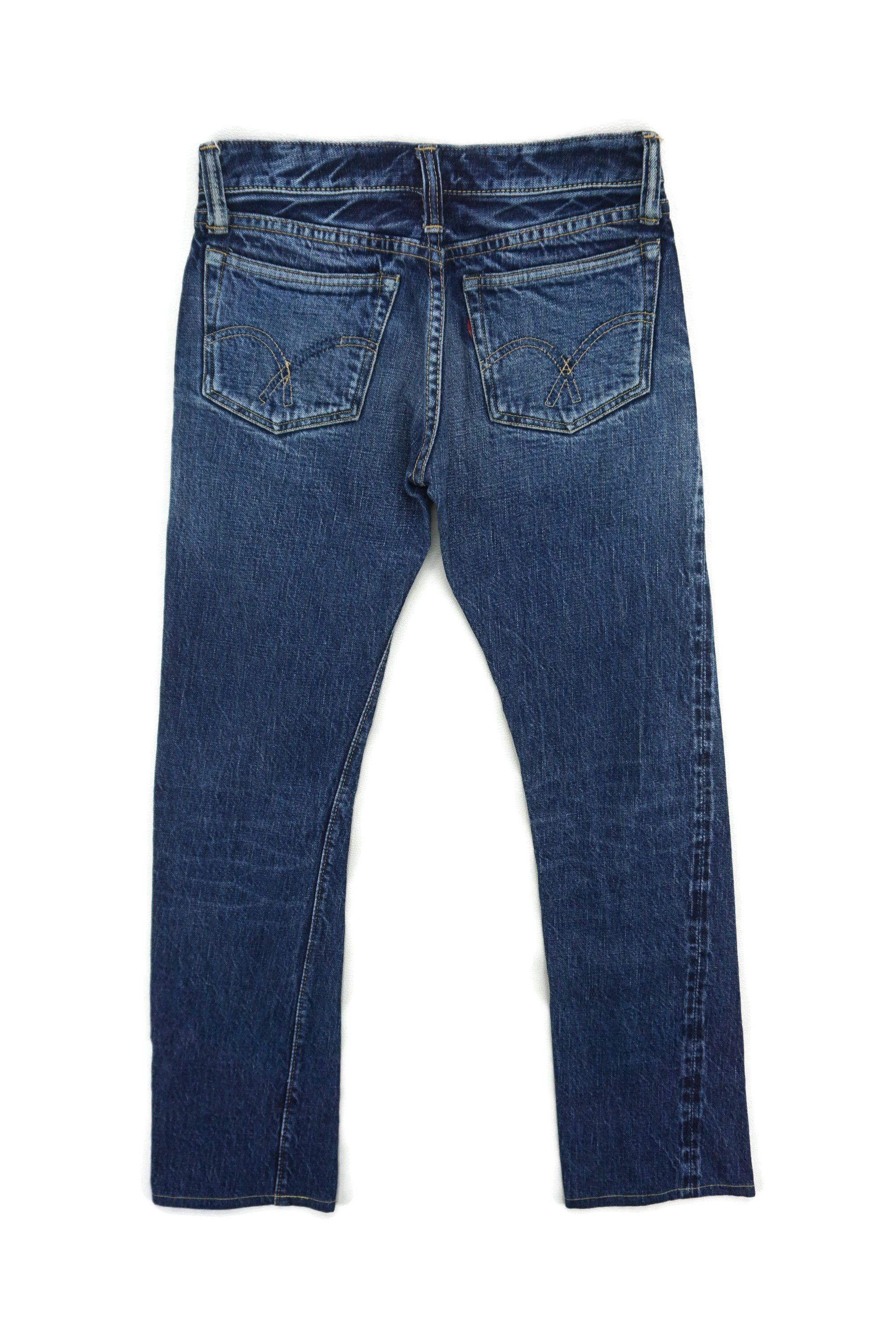 Full Count & Co. Full Count Selvedge Jeans W27xL28.5 Low-Rise Ankle Denim Size 24" / US 00 / IT 34 - 2 Thumbnail