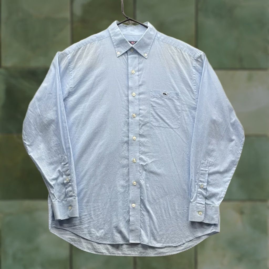 Vineyard Vines VINTAGE Vineyard Vines Tucker Shirt Mens Large L Classic Fit Blue White Gingham Check Size US L / EU 52-54 / 3 - 1 Thumbnail