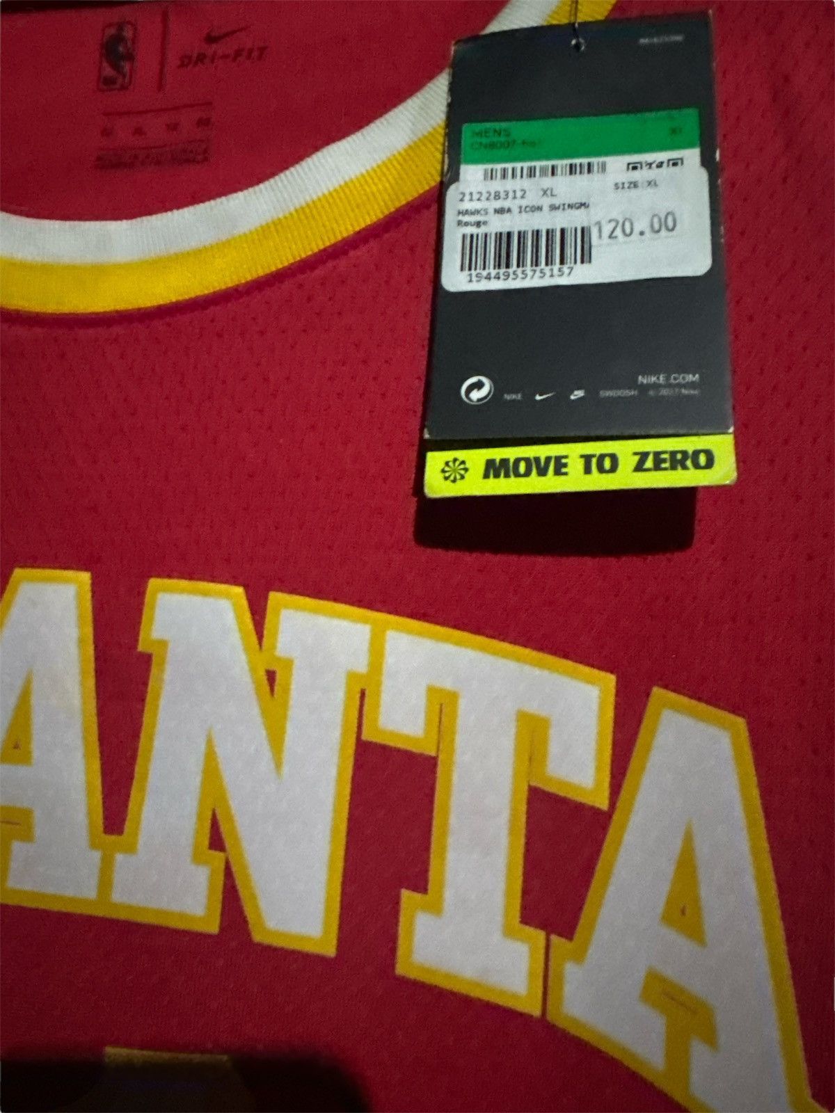 Nike Nike Atlanta Hawks “Trae Young 11” Swingman Jersey Size US XL / EU 56 / 4 - 3 Thumbnail