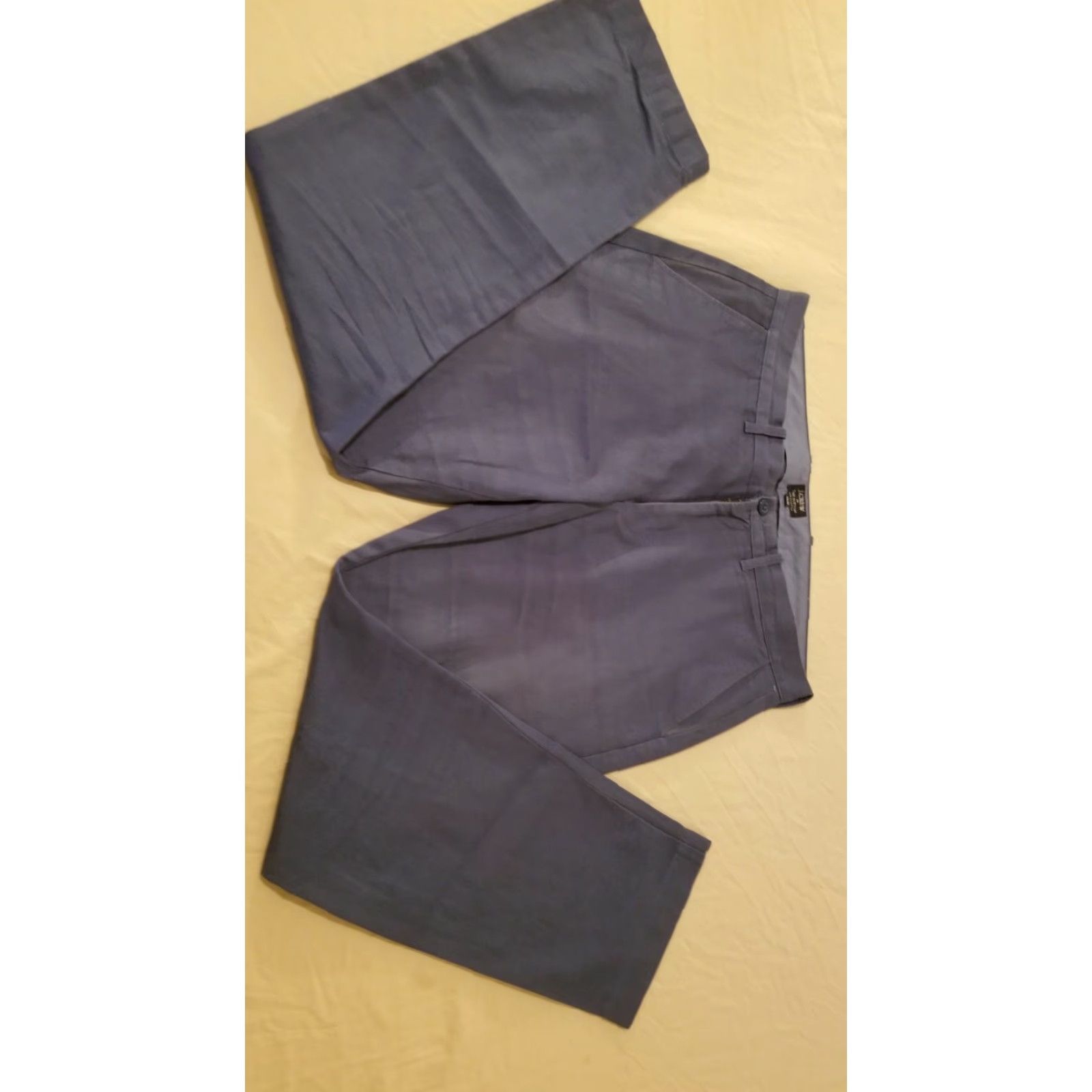 J.Crew J.CREW Mens Pants 33x30 34x30 Blue Cotton Khaki Dress Slack Chino Trouser Size US 33 - 2 Thumbnail