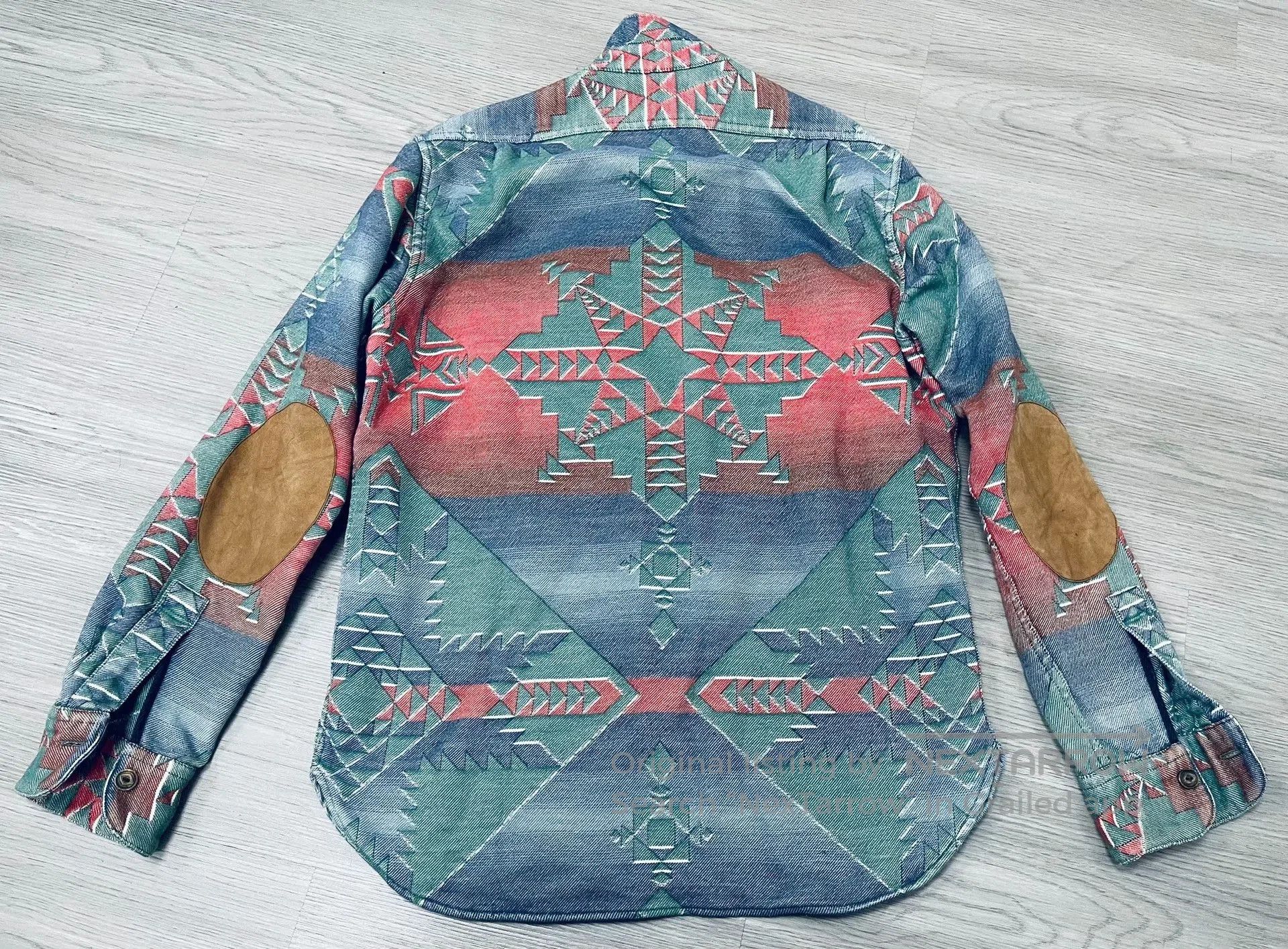 RRL Ralph Lauren Ralph Lauren RRL Navajo Patchwork Shirt Jacket. Size US M / EU 48-50 / 2 - 5 Thumbnail