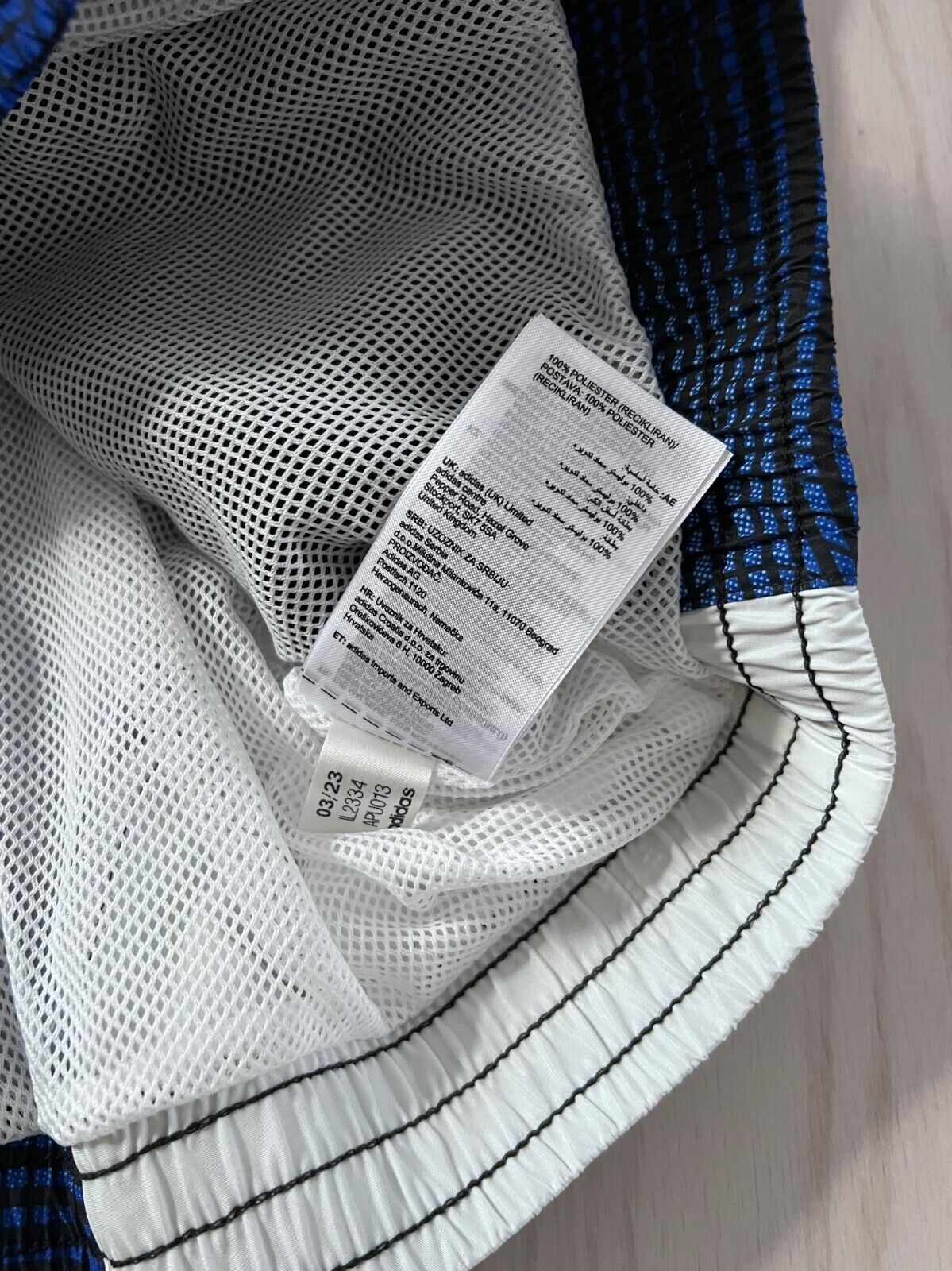 Adidas Adidas IL2334 MV Allover Print Track Zip Jacket Blue ( XL ) Size US XL / EU 56 / 4 - 5 Thumbnail