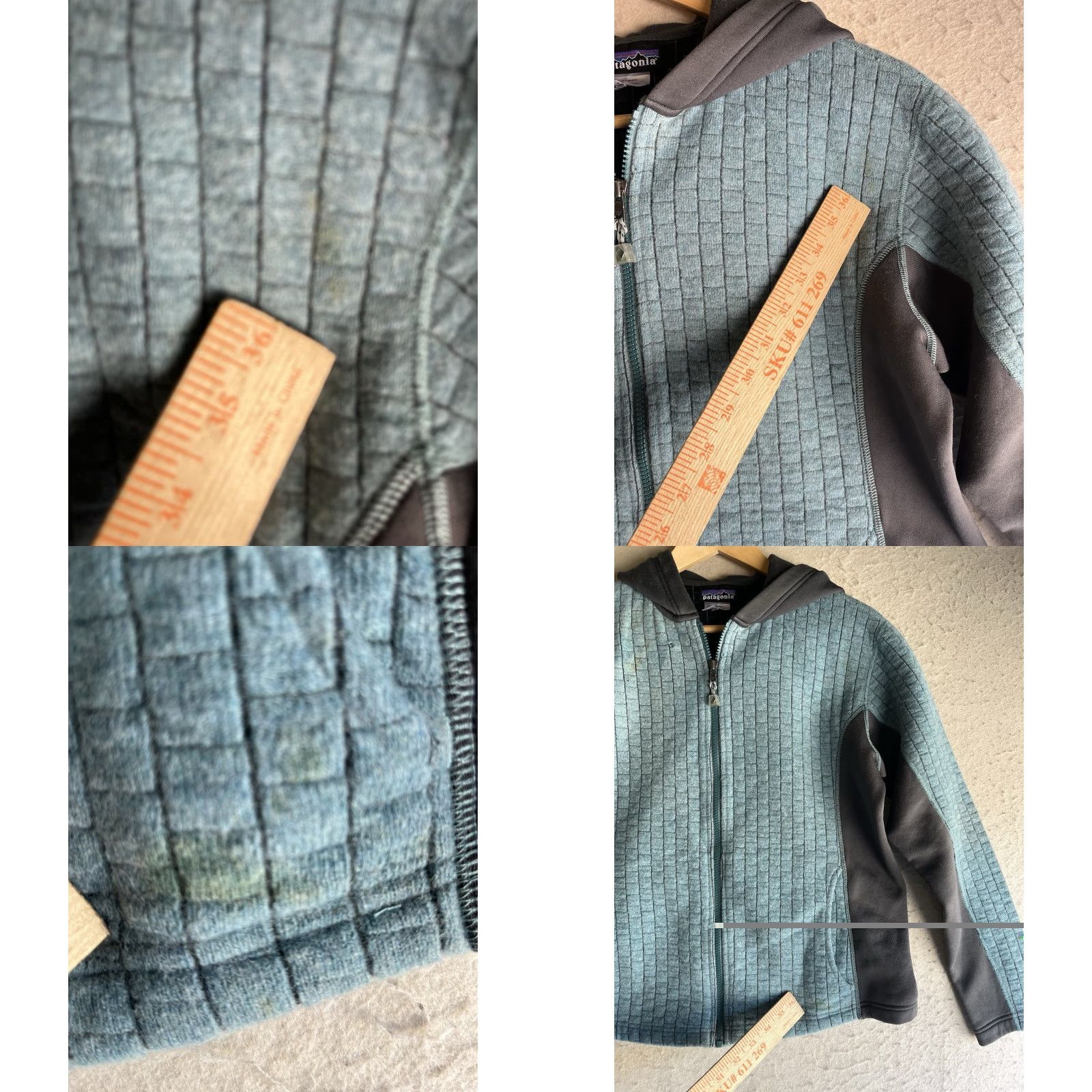 Patagonia Patagonia Hoodie Jacket Full Zip Quilted Teal S Women Wool Blend Outdoors Size S / US 4 / IT 40 - 8 Thumbnail